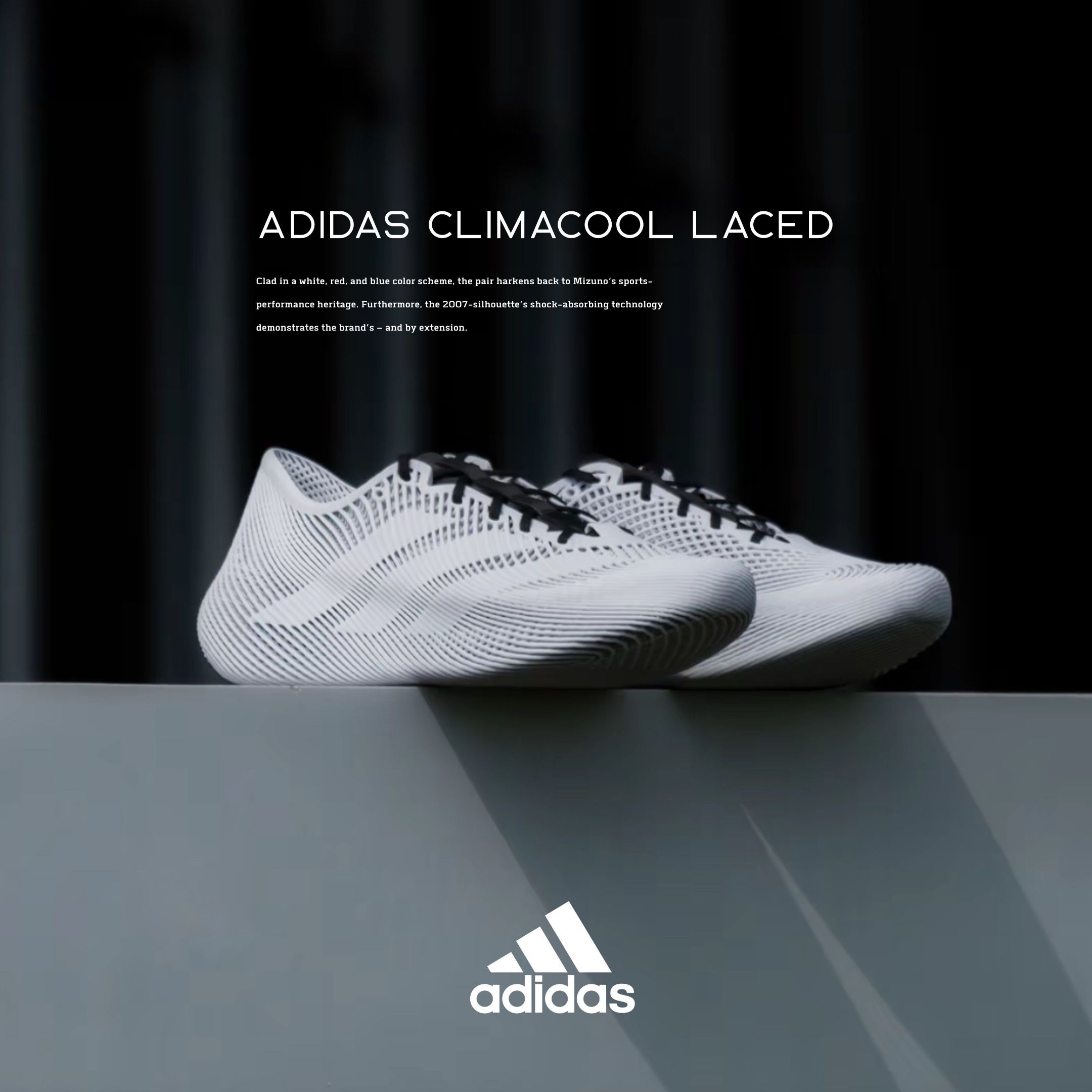 NICEDAY 代購 Adidas Climacool Laced 3D 打印 跑鞋 鞋帶 灰 灰黑 隕石灰 菸灰 JQ6647