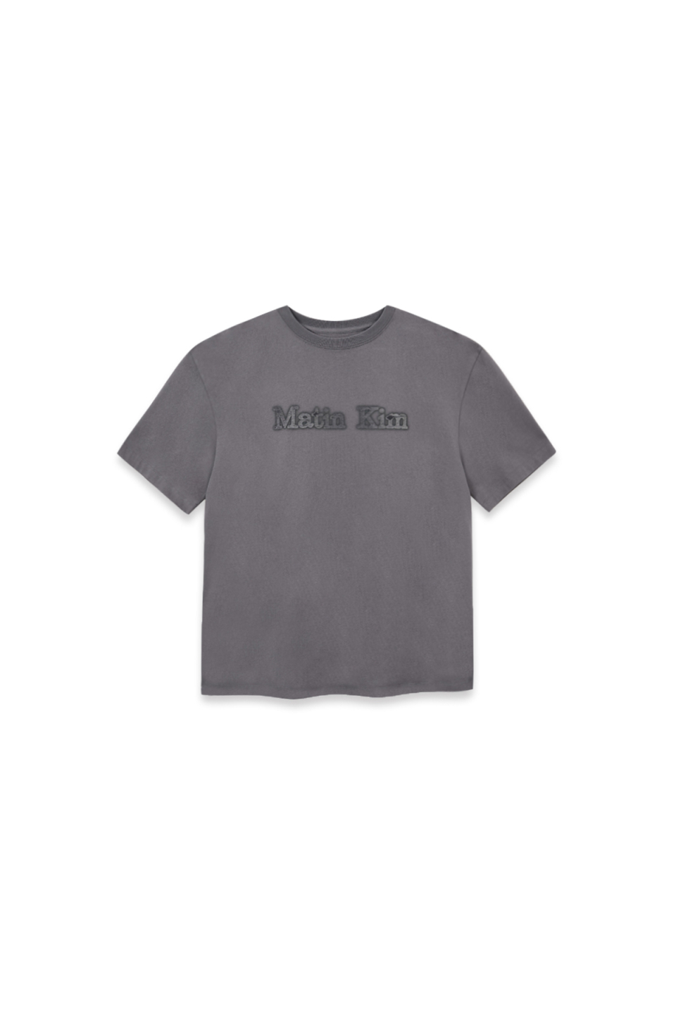 復古LOGO印花上衣 炭灰