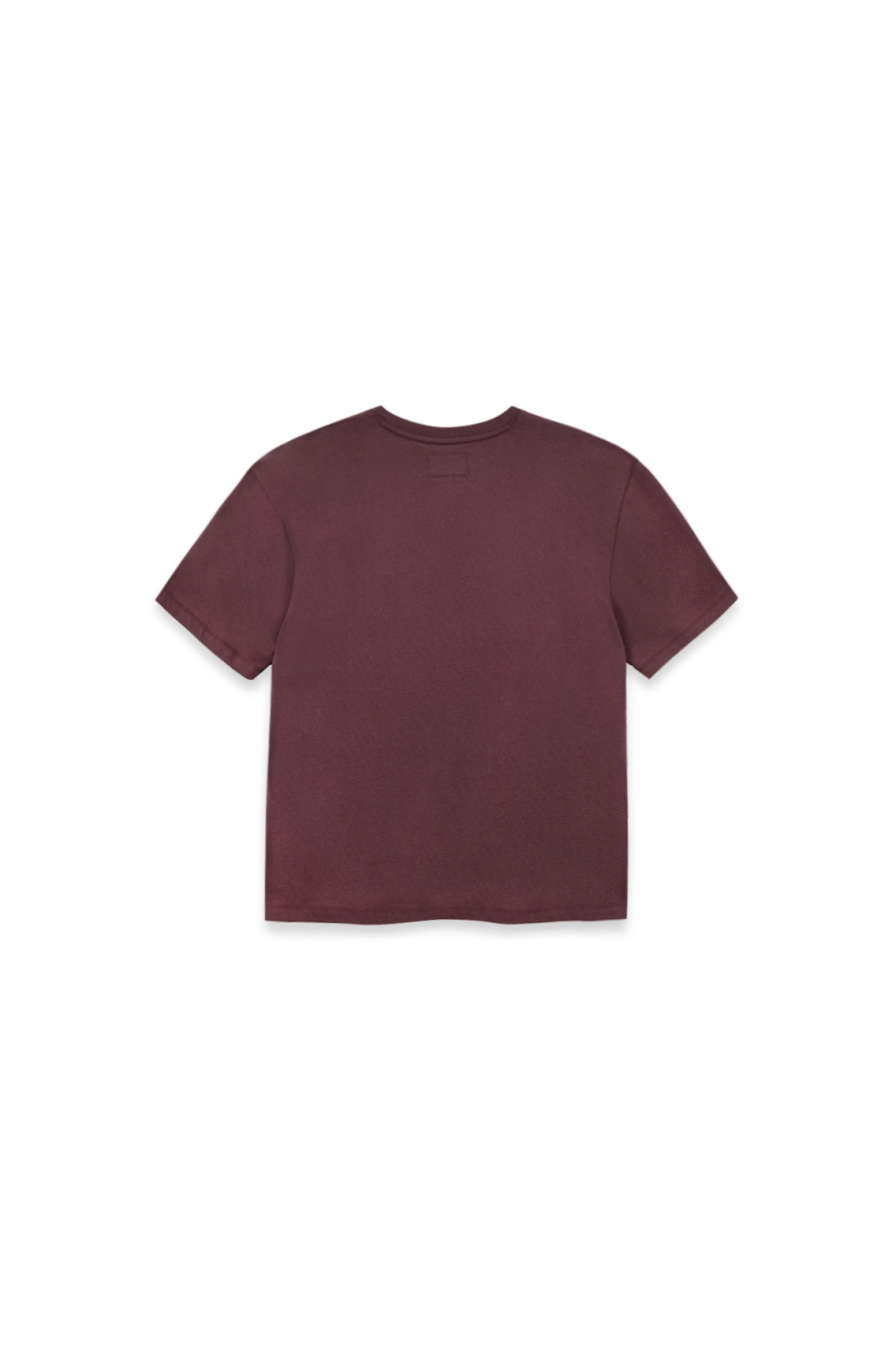 復古LOGO印花上衣 酒紅