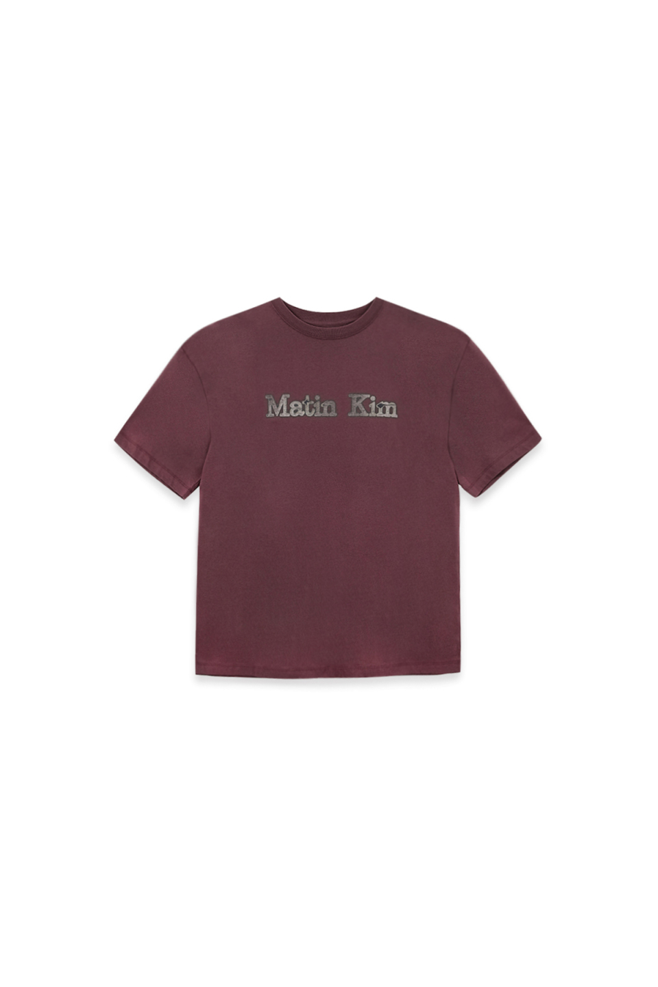 復古LOGO印花上衣 酒紅