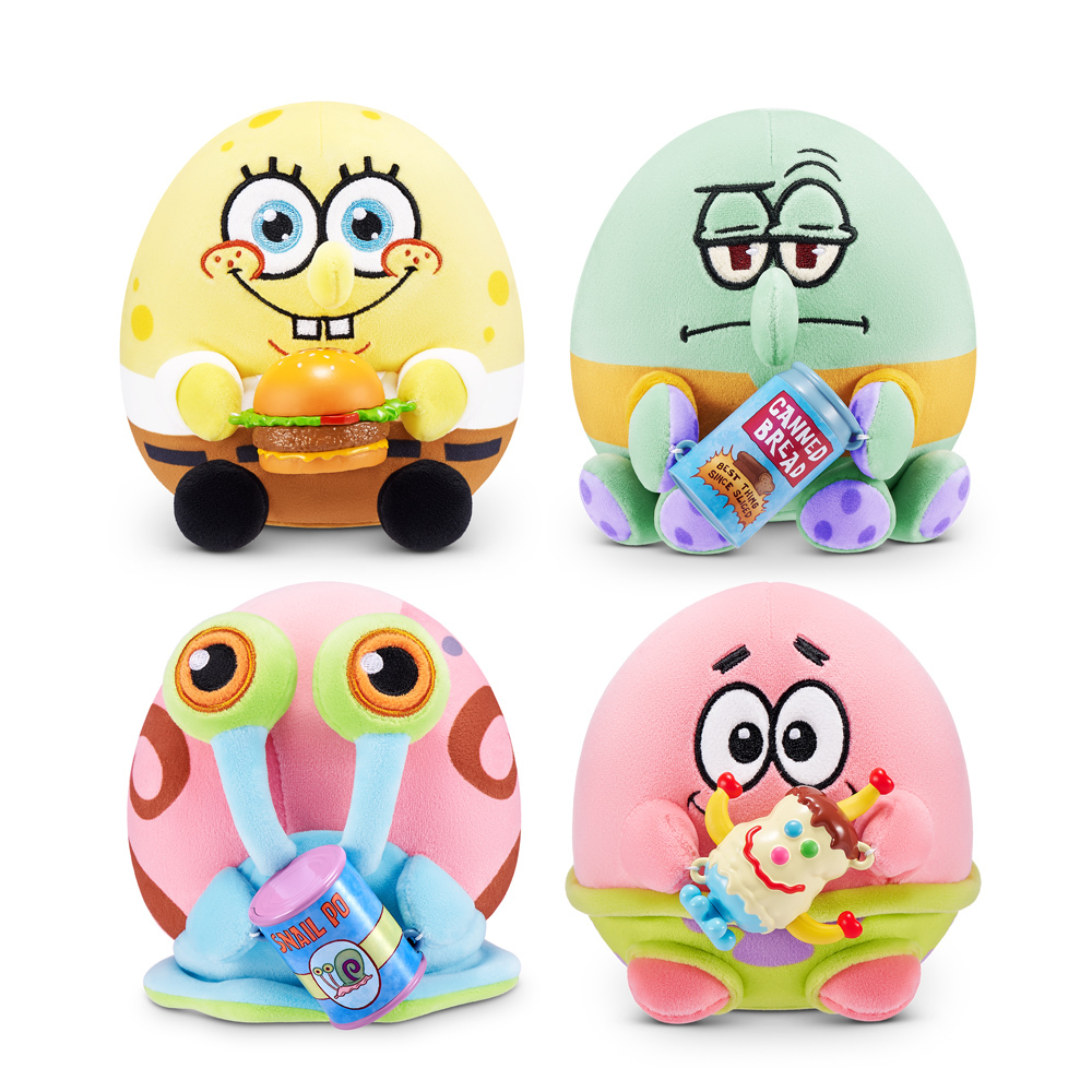 Snackles-毛球小吃貨5吋海綿寶寶系列  隨機一顆