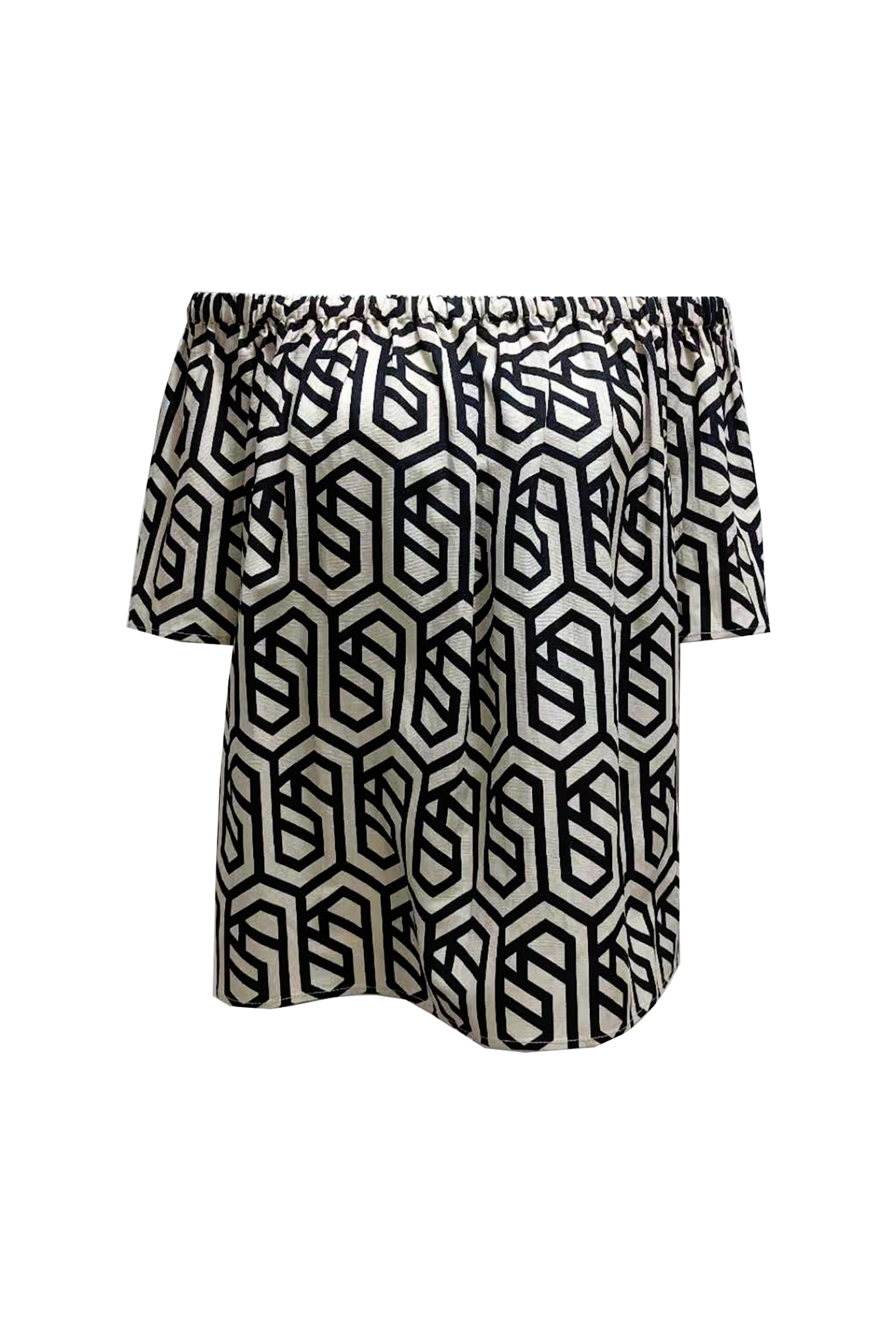 BD10155A1 J LOVE 幾何圖形平口上衣