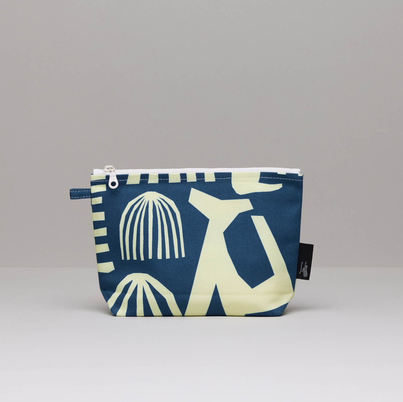 印花隨身化妝包 / 米克斯藏青