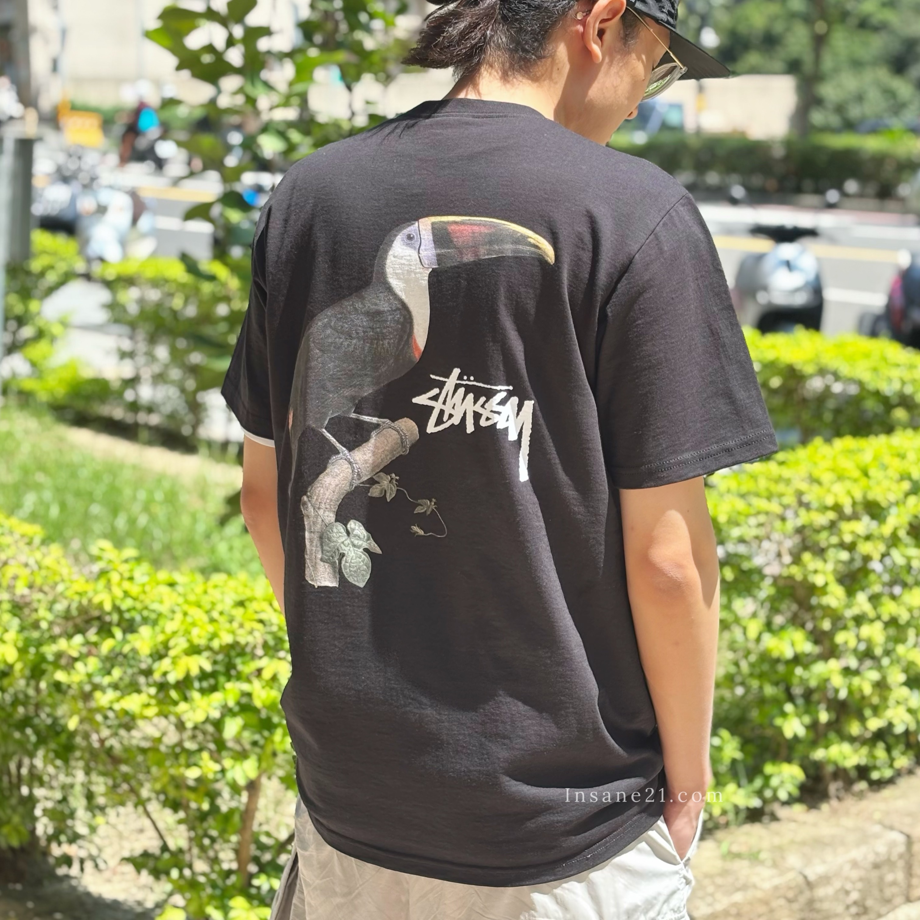 STUSSY TOUCAN TEE 大嘴鳥 短袖 上衣 白黑兩色 動物