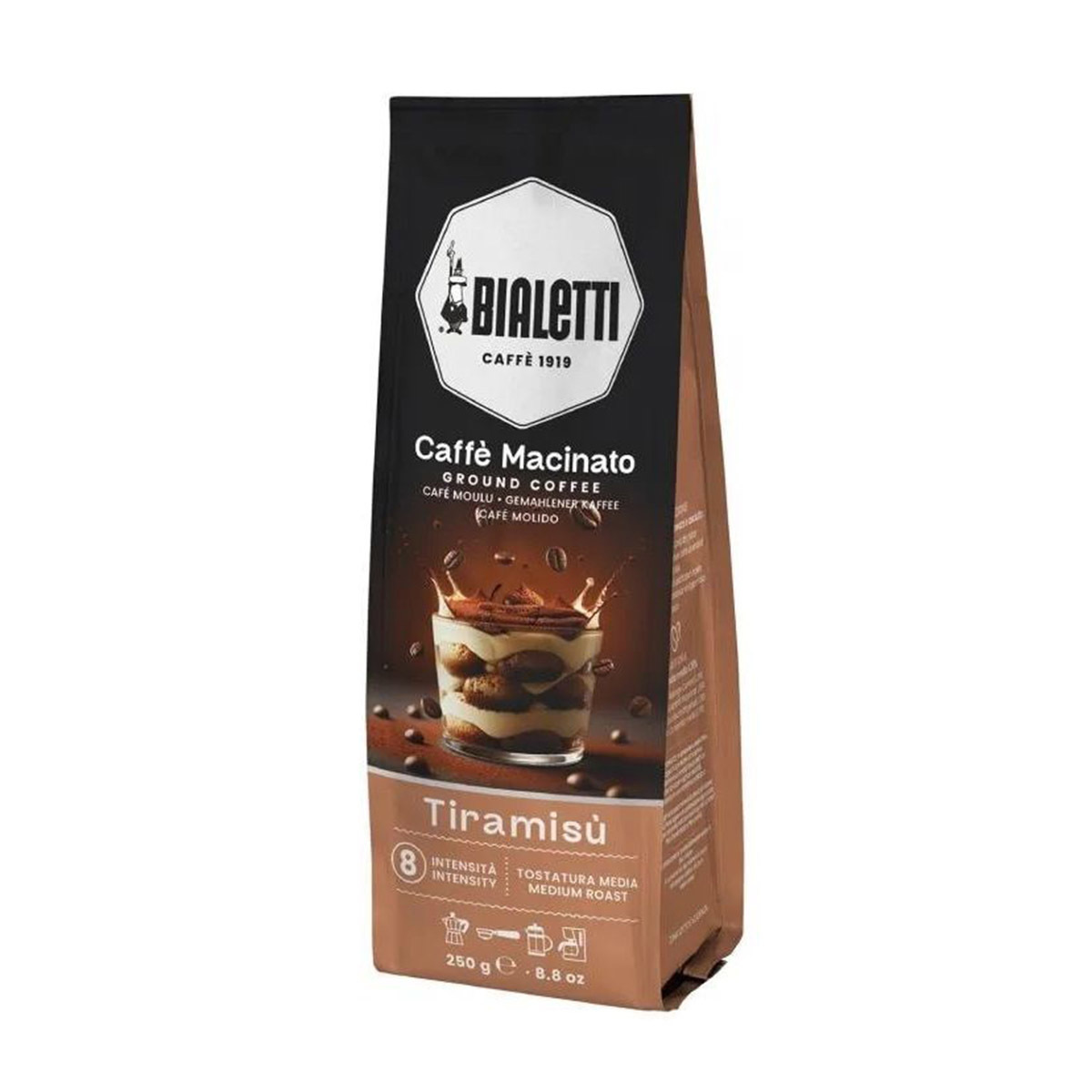 意大利 BIALETTI 250g袋裝摩卡咖啡粉 -提拉米蘇 -096080498