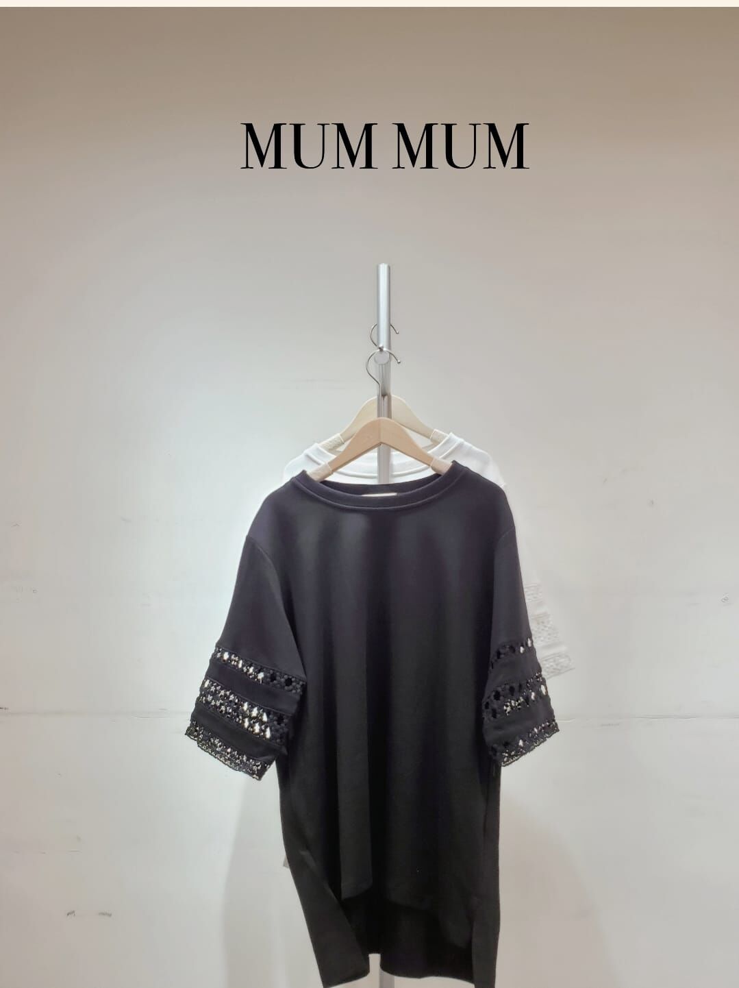 0212622a/花邊間條袖衣服/42C'42W'23-27L'