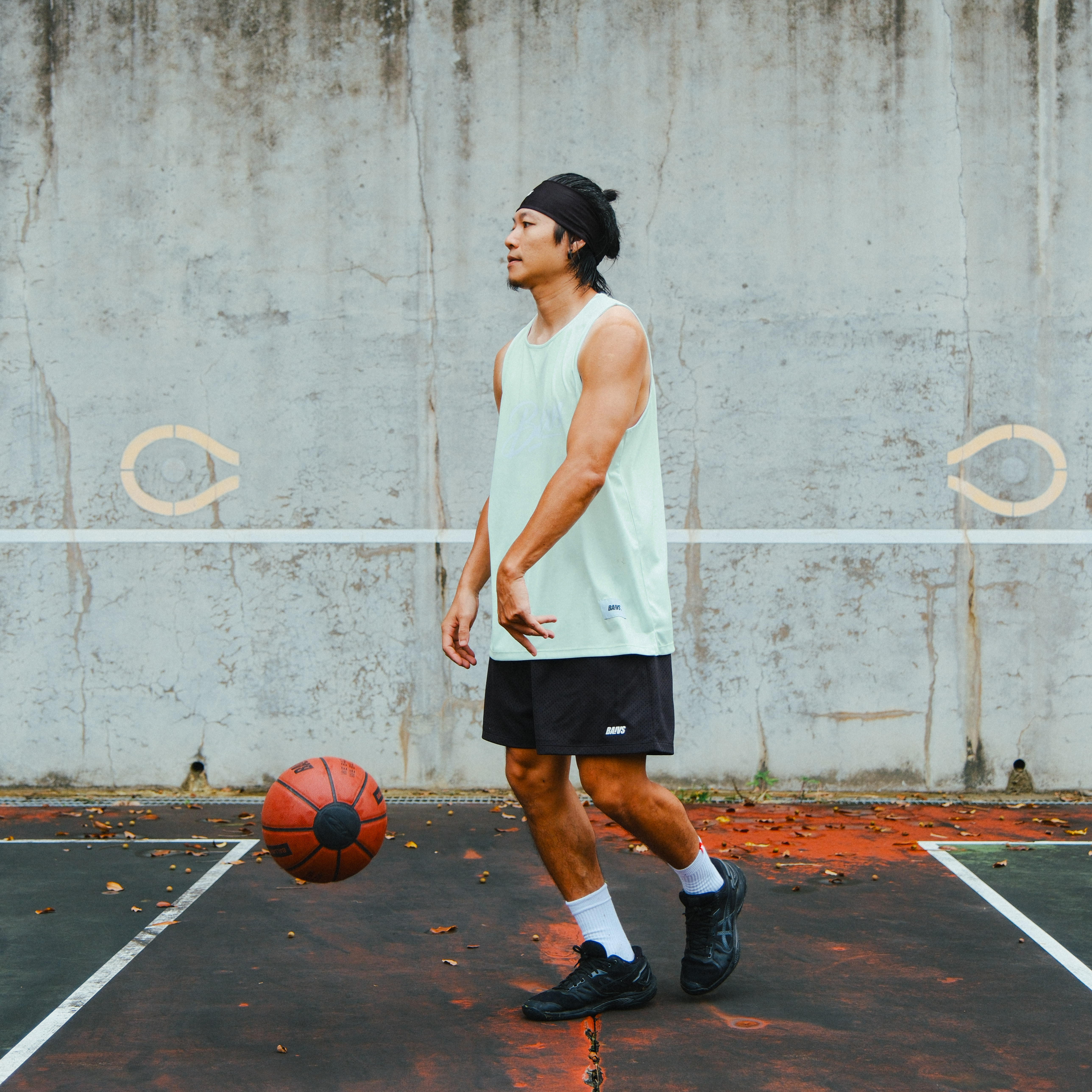 Baivs basic Tank BJT68131 男 球參 球衣 單面 機能 排汗 背心 哈密瓜綠