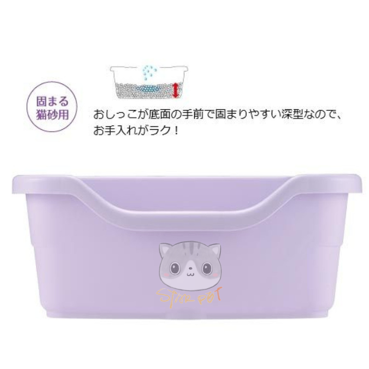 Richell Corole Litter Pan (Purple) Size S