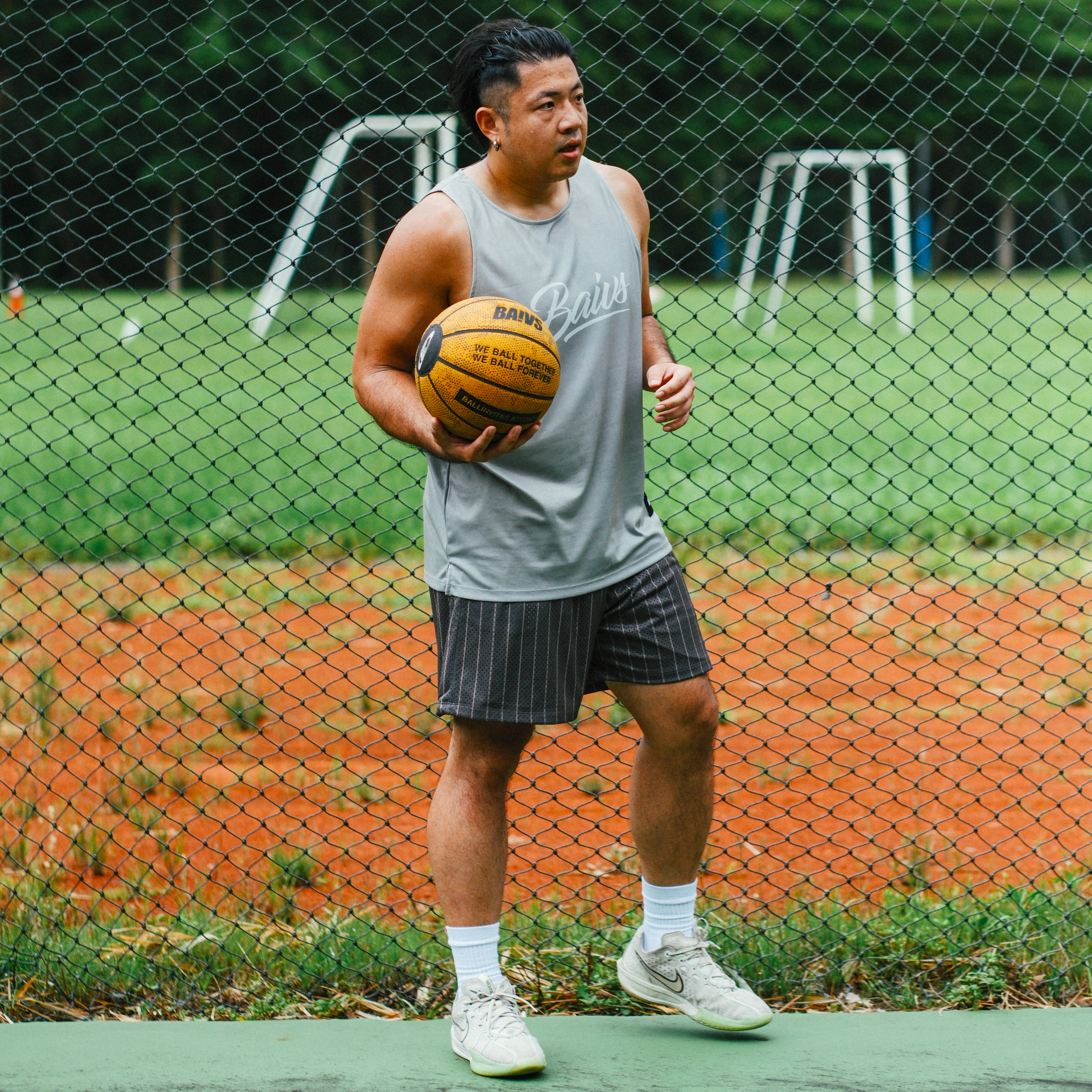 Baivs basic Tank BJT37218 男 球參 球衣 單面 機能 排汗 背心 石器綠