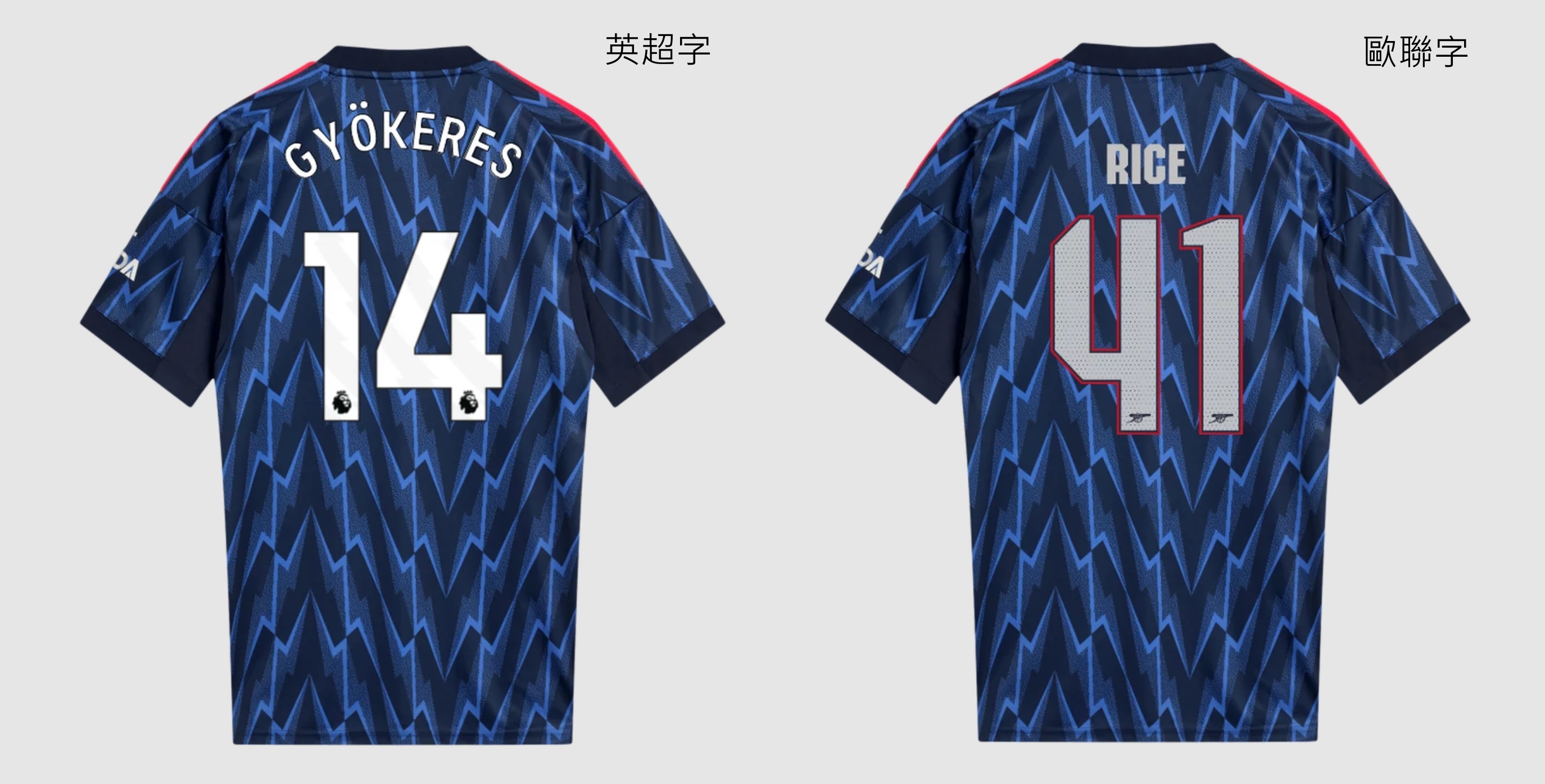 25-26阿仙奴作客球員版球衣