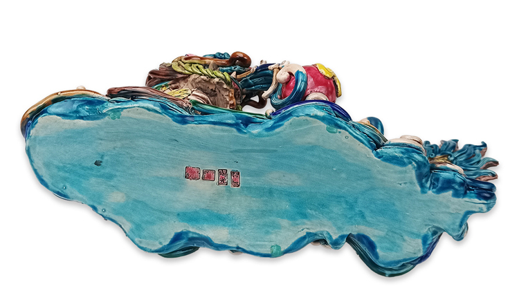 鹿港窯禮品館|台灣經典元素交趾陶|祥龍吐珠開運擺設・外賓首選