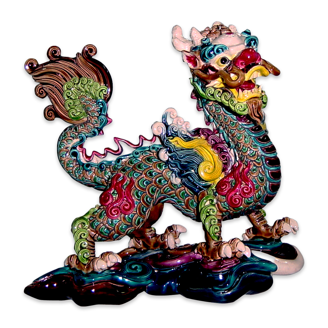 祥龍 交趾陶　壁飾　ドラゴン 祥龍 交趾陶 壁飾 ドラゴン