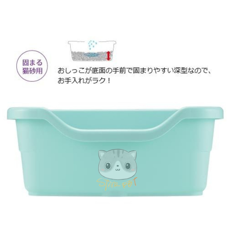 Richell Corole Litter Pan (Light Blue) Size S