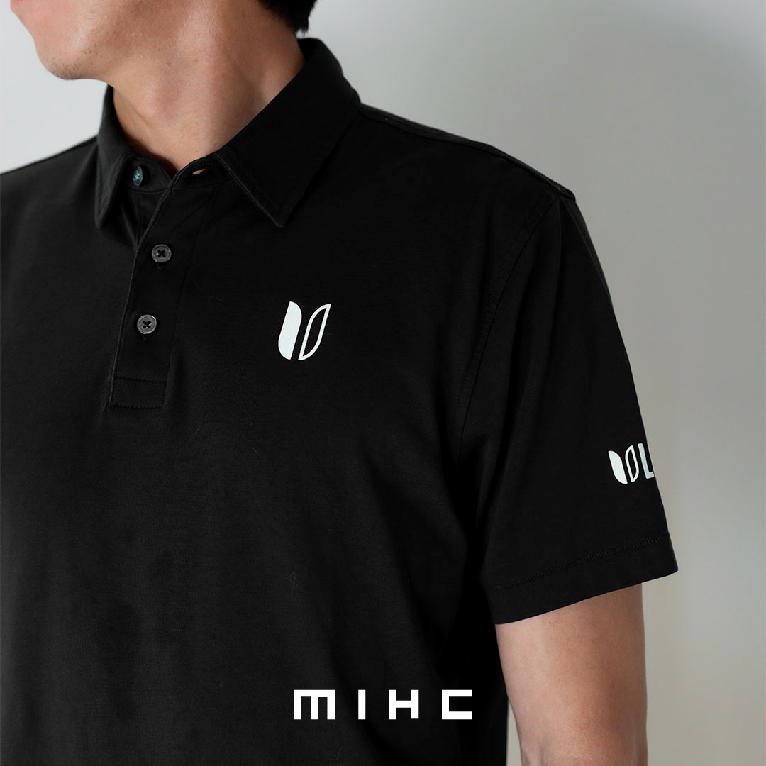 Linksoul 職業大Logo版 高爾夫球衣 黑