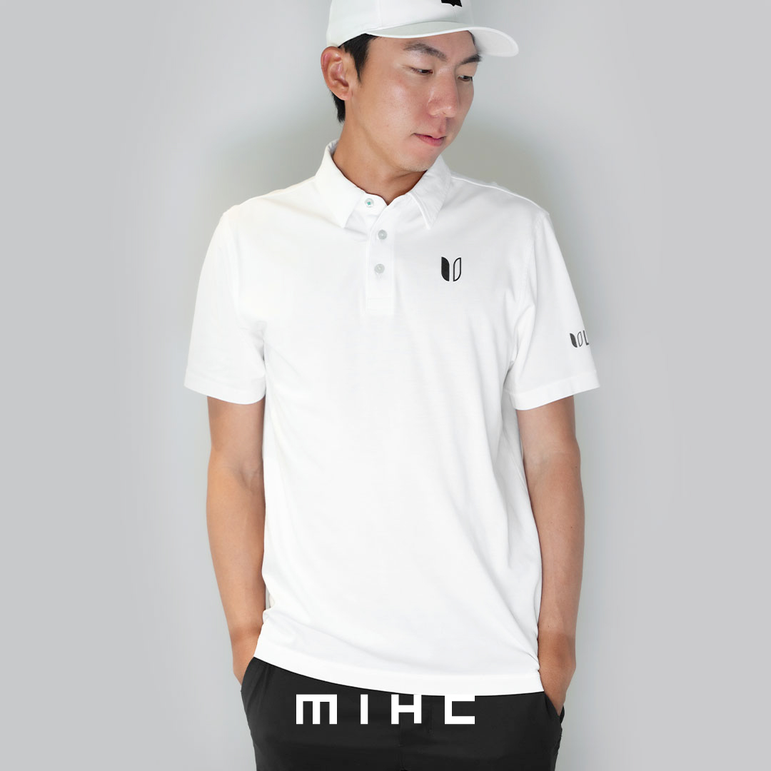 Linksoul 職業大logo版 高爾夫球衣 白