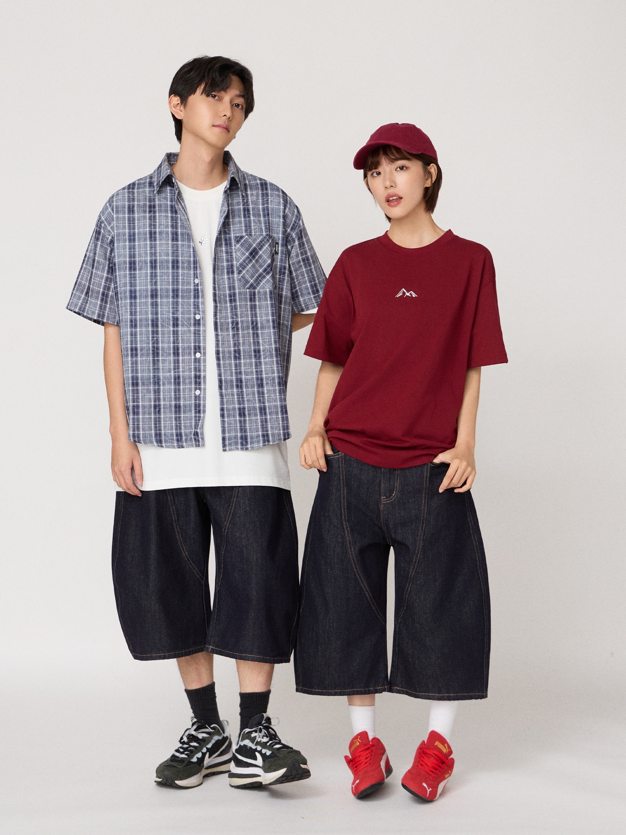 街廓A-Line丹寧褲