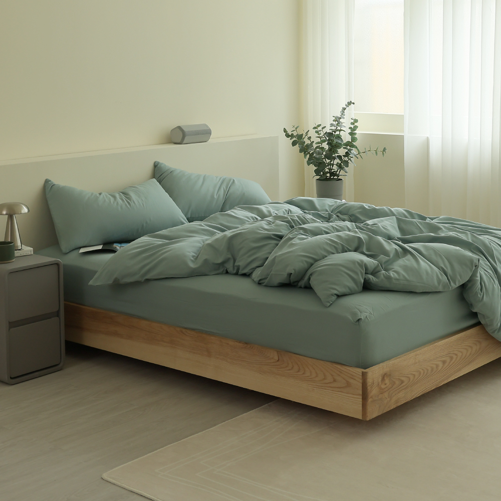 舒柔棉｜100%Polyester｜灰綠｜單品&床包被套組