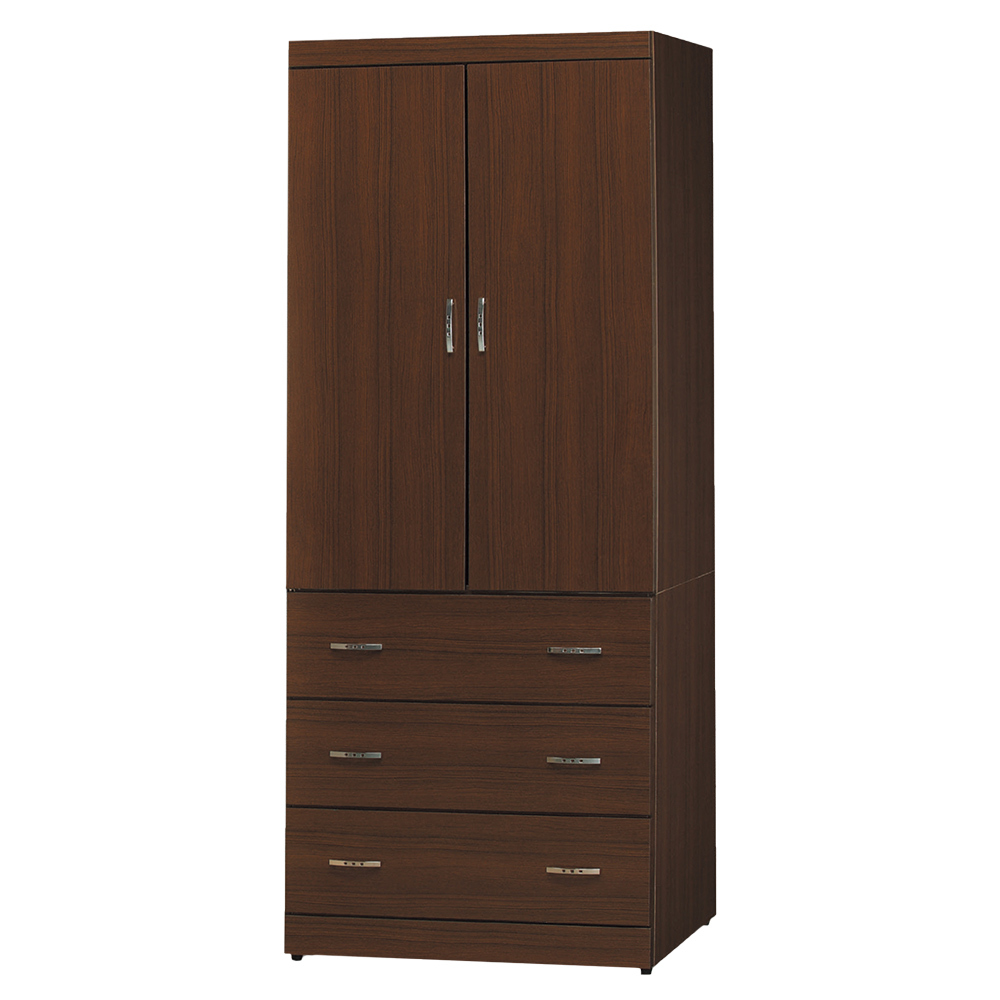 傑德2.7尺二門三抽衣櫃