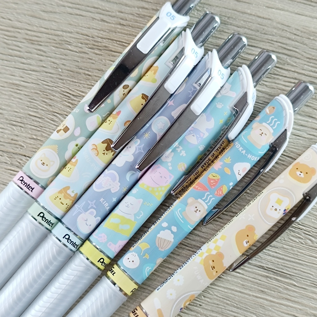 日本 Pentel ENERGEL Kawaii 極速鋼珠筆 8th 0.5mm藍芯 BLN75KW