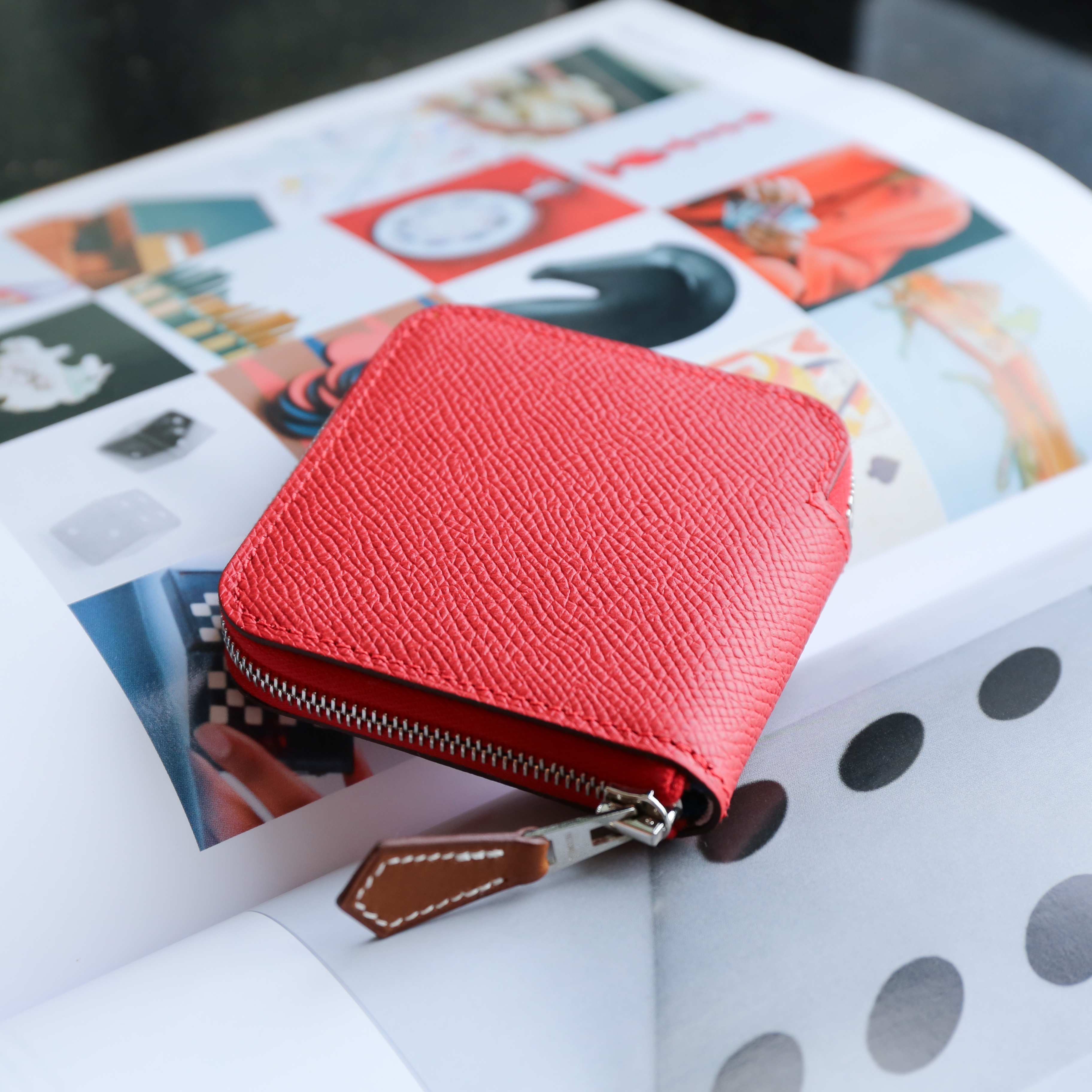 Hermes Silk'In change purse (Rge Radie)