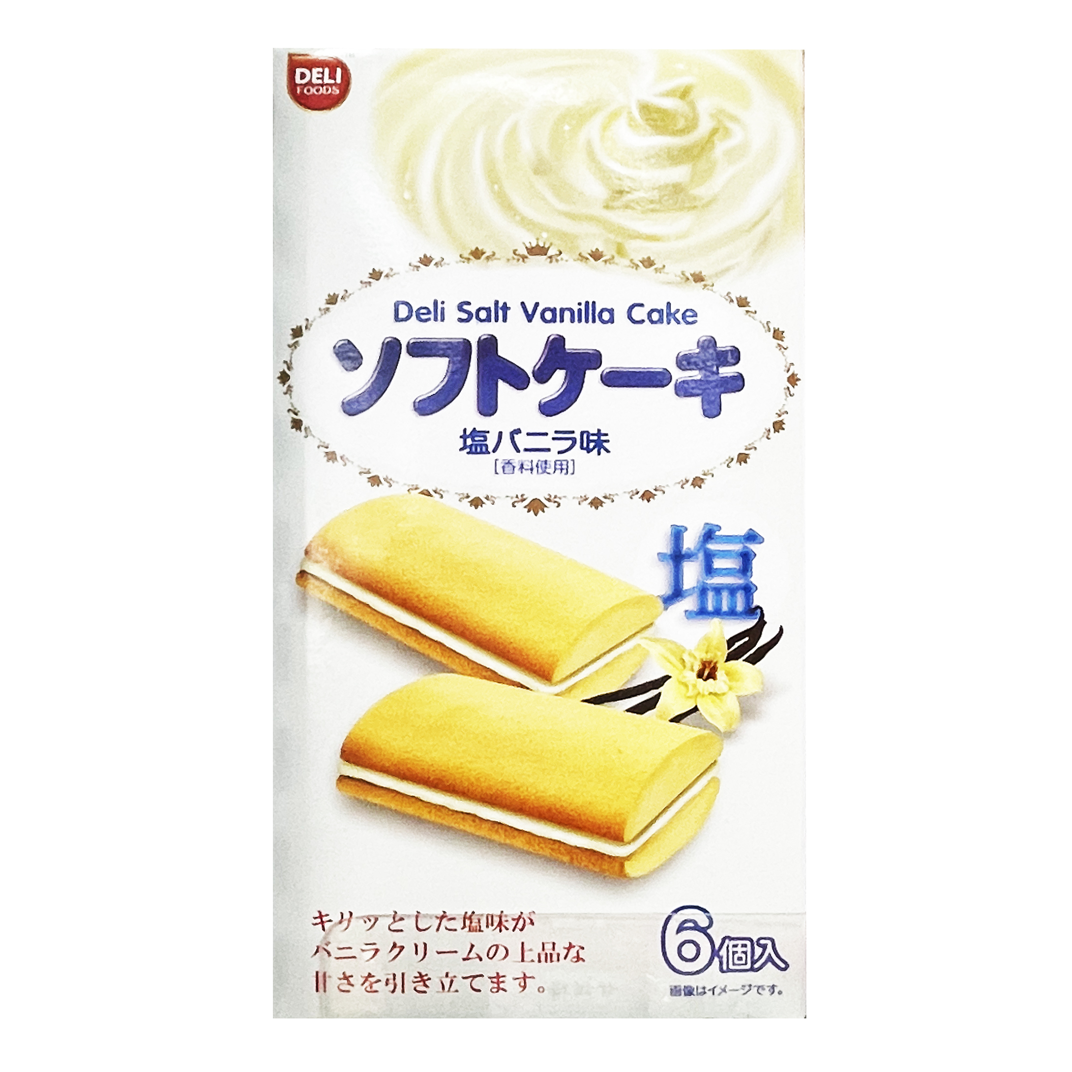【DELI】夾心蛋糕(薄鹽香草/草莓/香草/抹茶)18g*6入