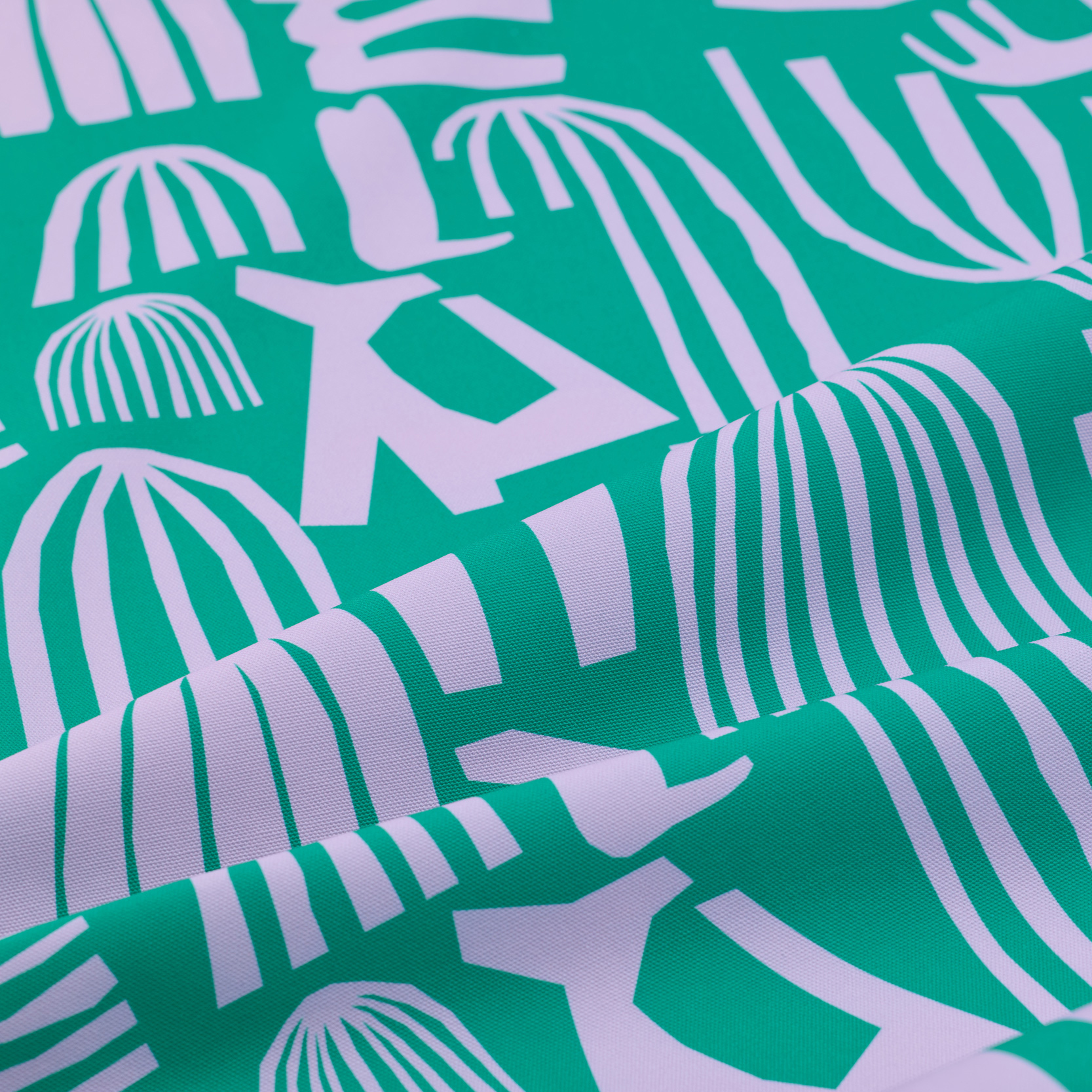 印花帆布 / 桌巾 / 布料 / 米克斯綠