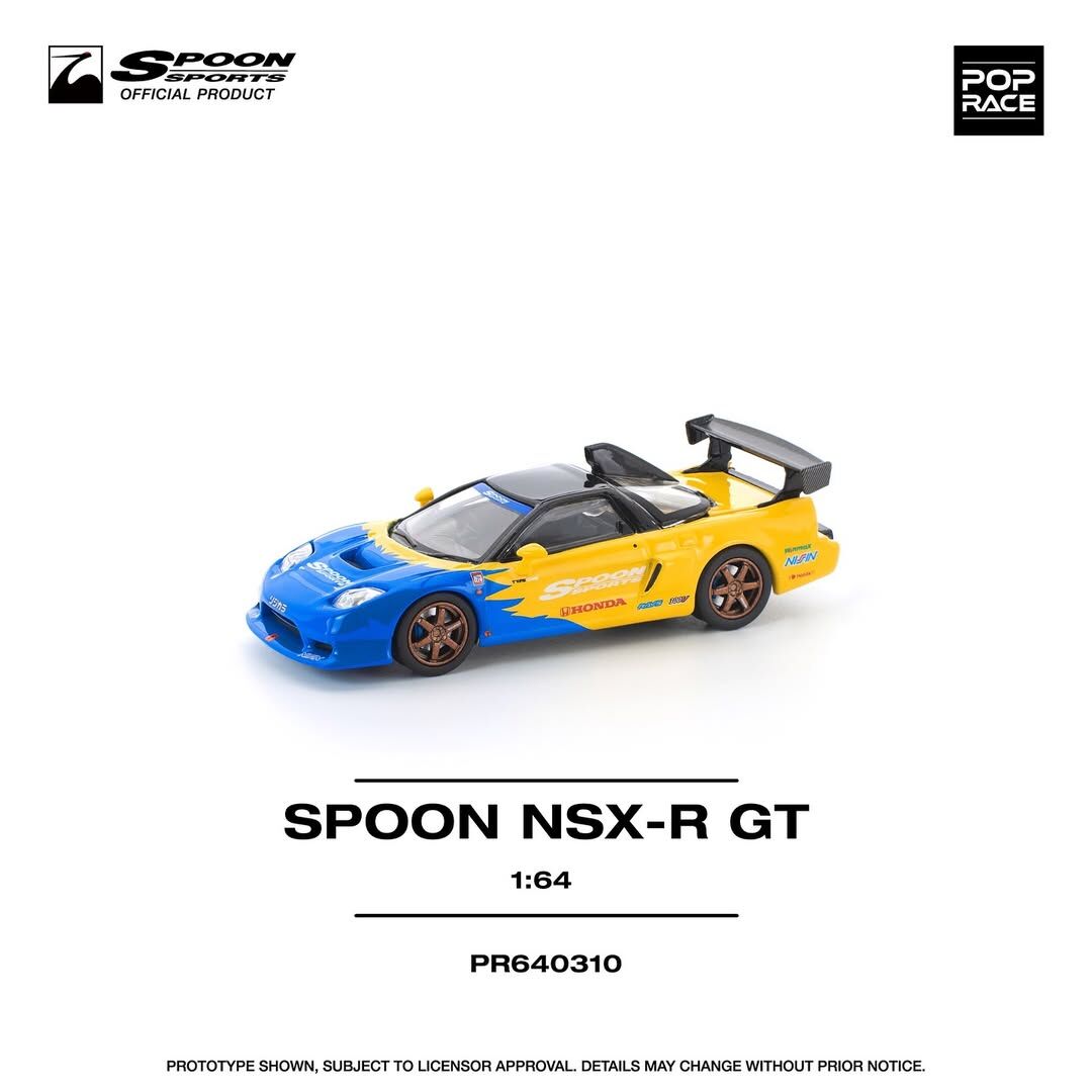 【預訂】Pop Race 1/64 Pop Race SPOON NSX-R GT (PR640310)