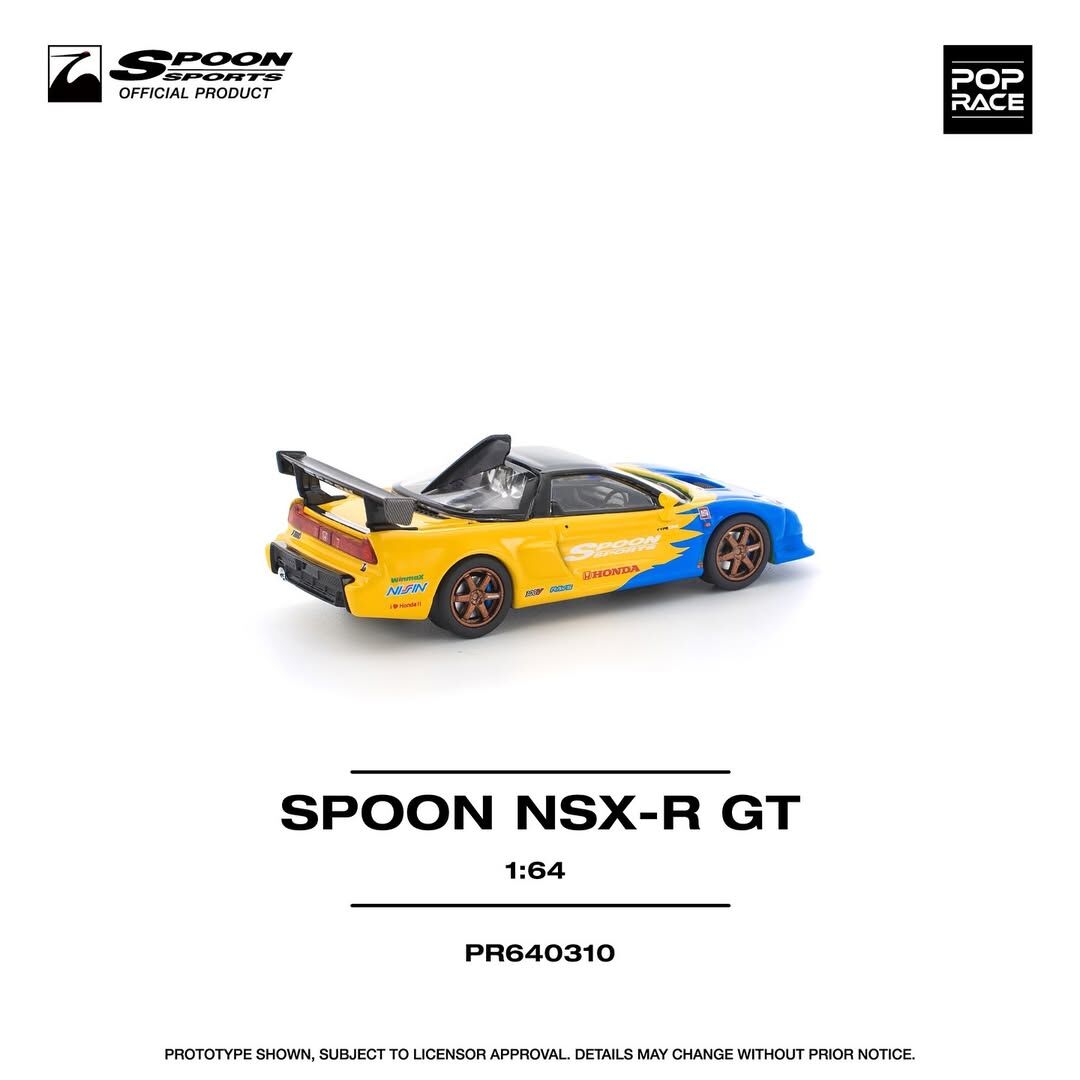 【預訂】Pop Race 1/64 Pop Race SPOON NSX-R GT (PR640310)