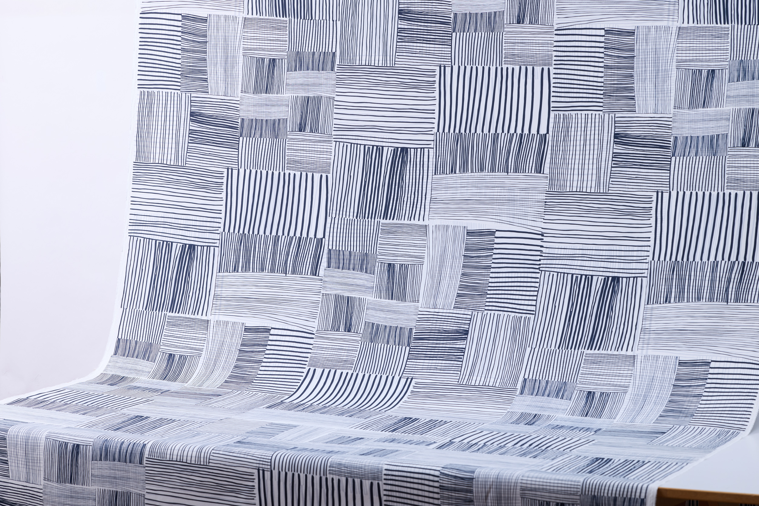 印花帆布 / 桌巾 / 布料 / 編織深藍