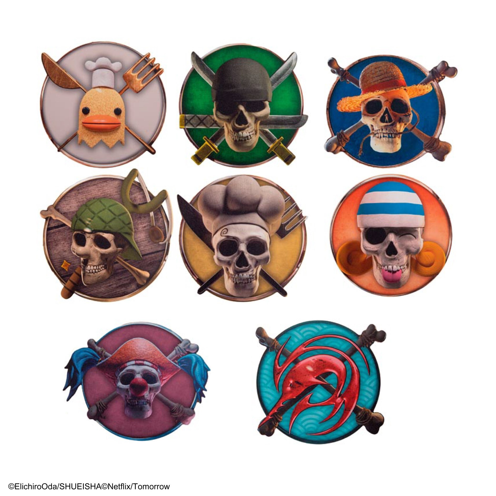 海賊王杯墊組（8個）- 海賊王角色款