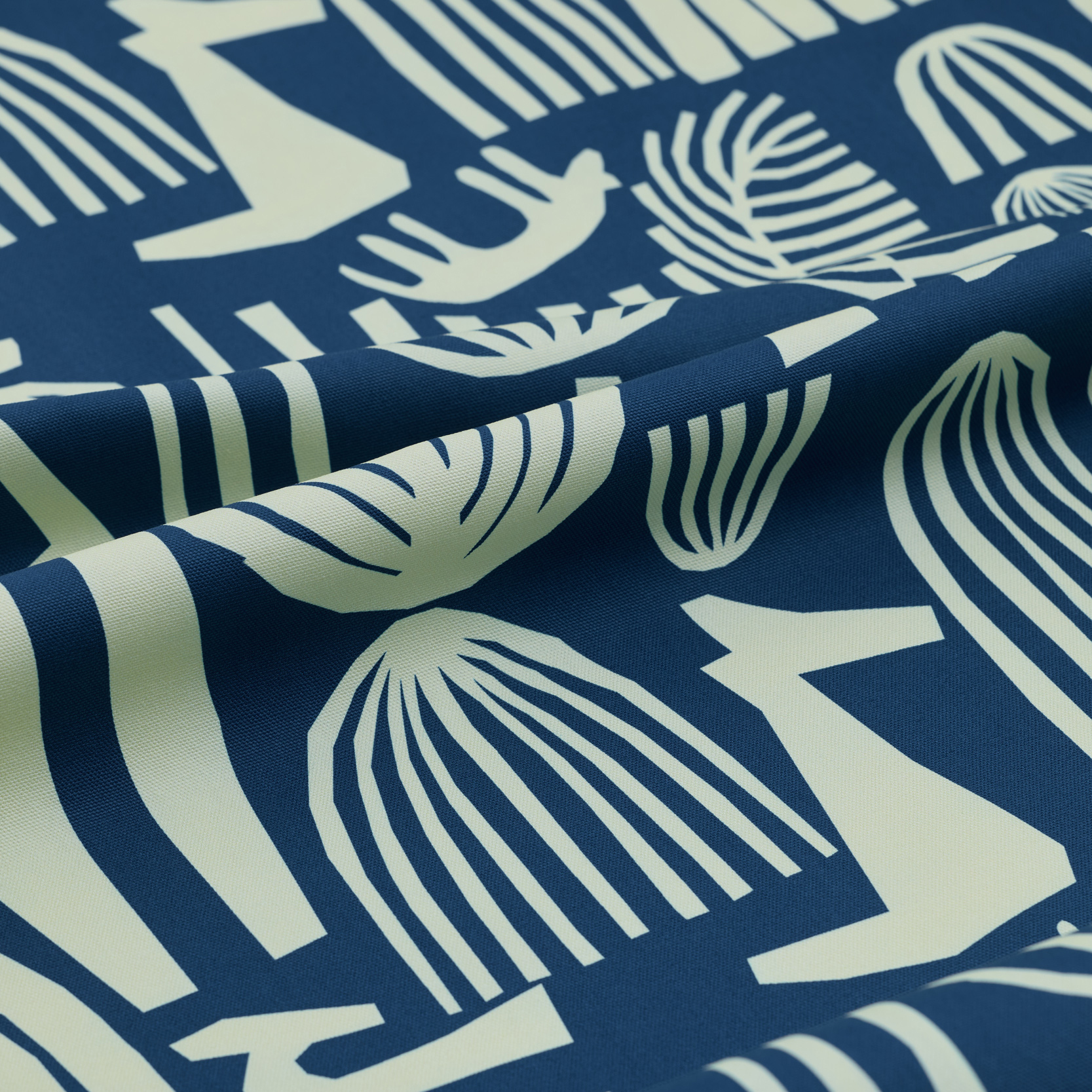 印花帆布 / 桌巾 / 布料 / 米克斯藏青