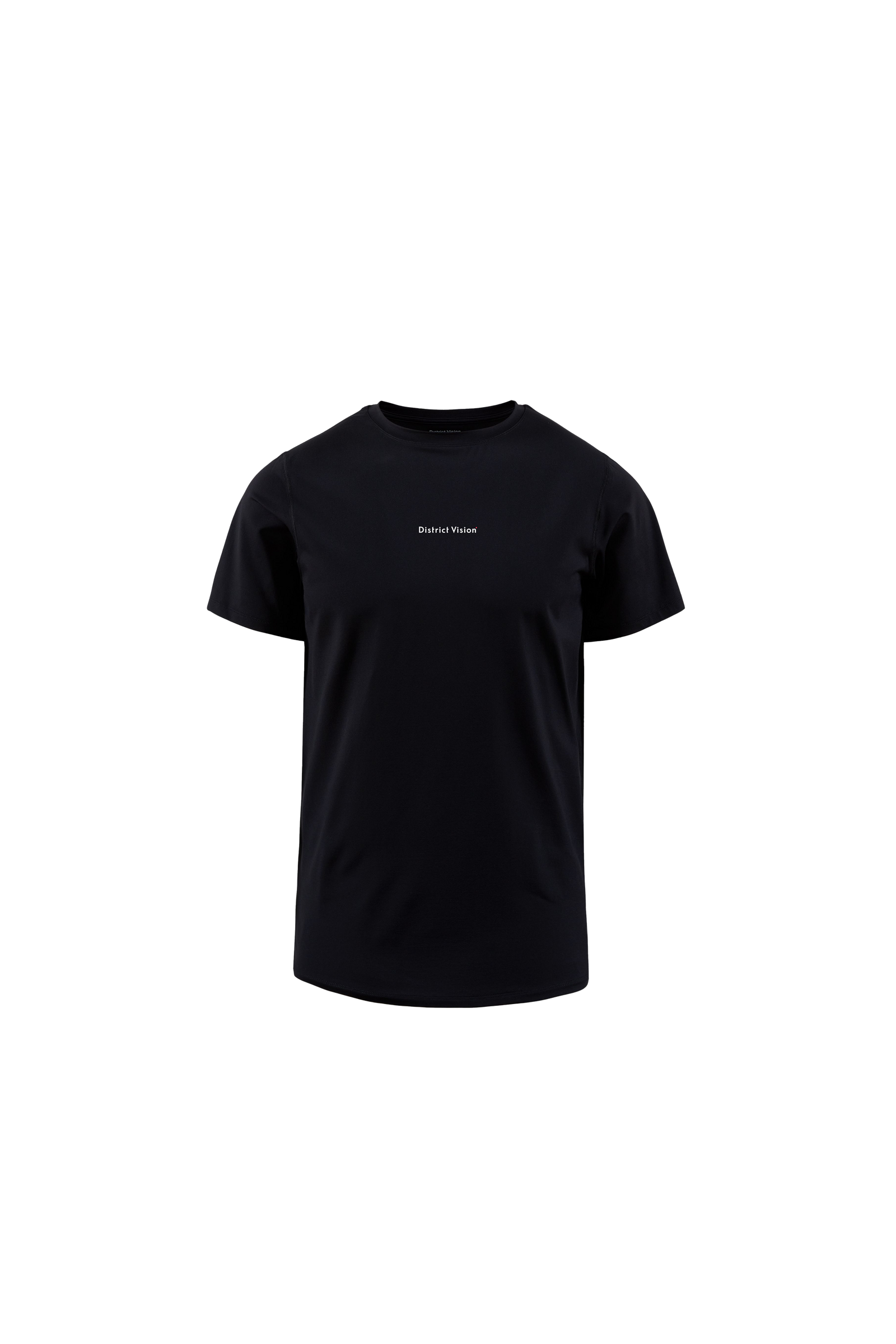 District Vision｜Ultralight Aloe Short Sleeve Tee "Black Wordmark"