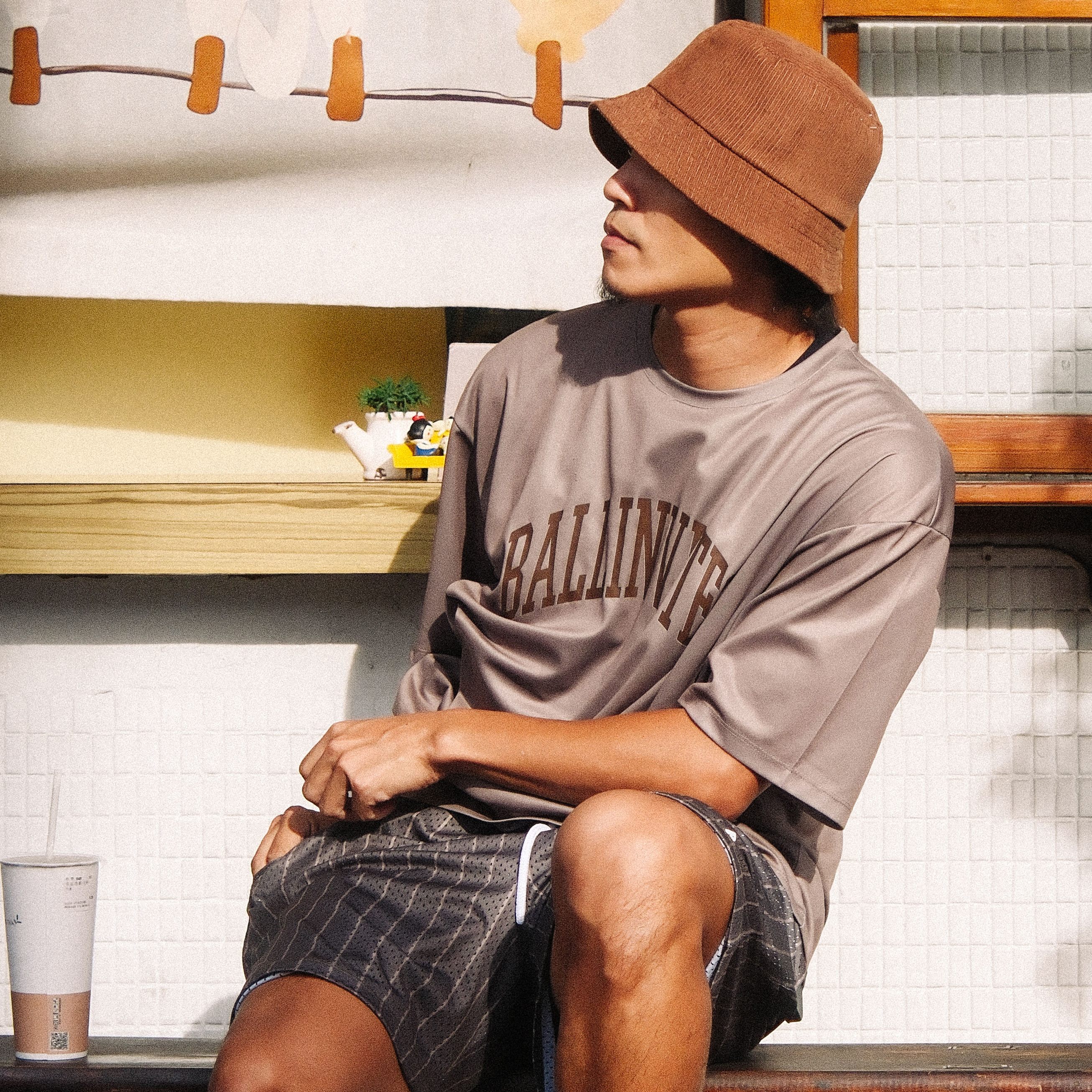 Baivs Baivs Drip Tech Tee BDT13402 男 球參 球衣 T恤 寬版 機能排汗t 摩卡棕