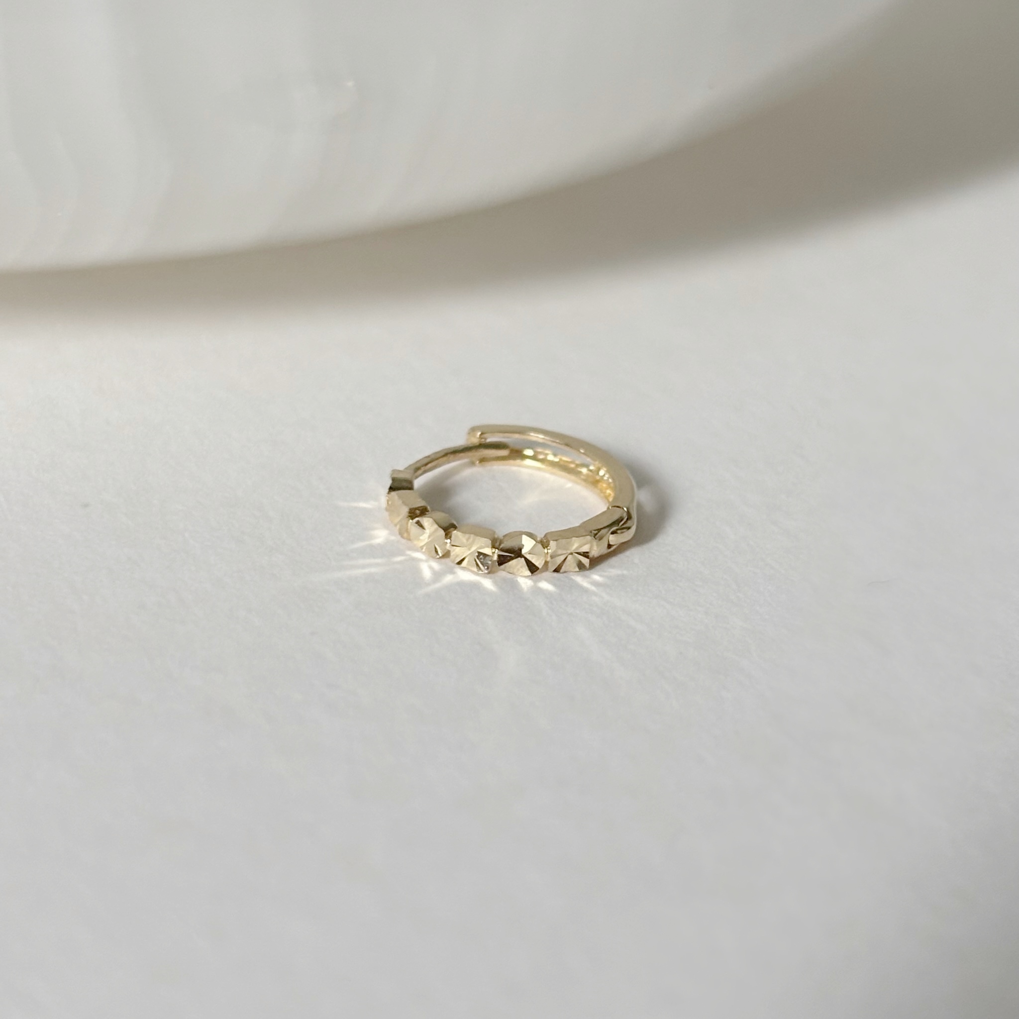 14K方圓oblate耳圈