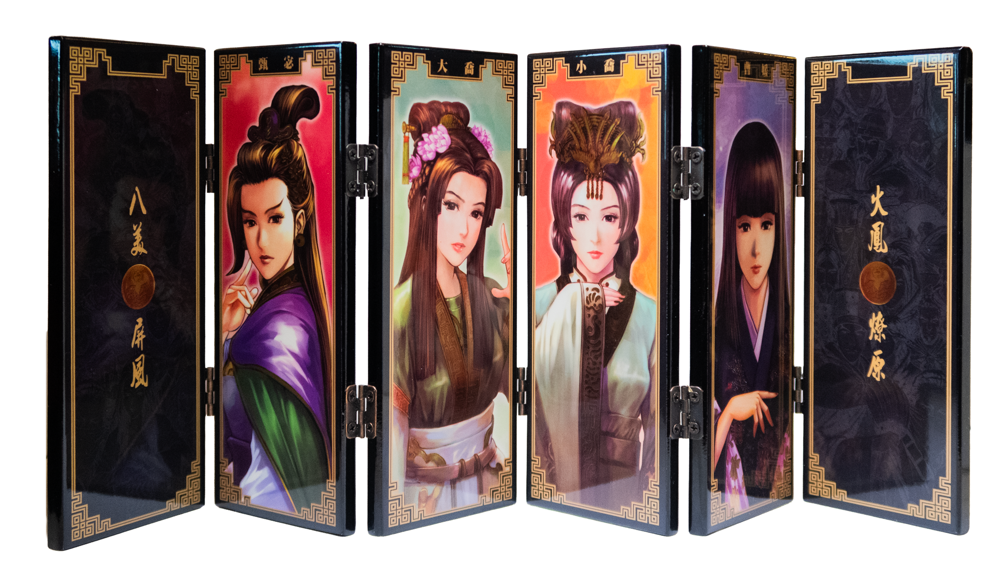 火鳳燎原 八美屏風座台擺設