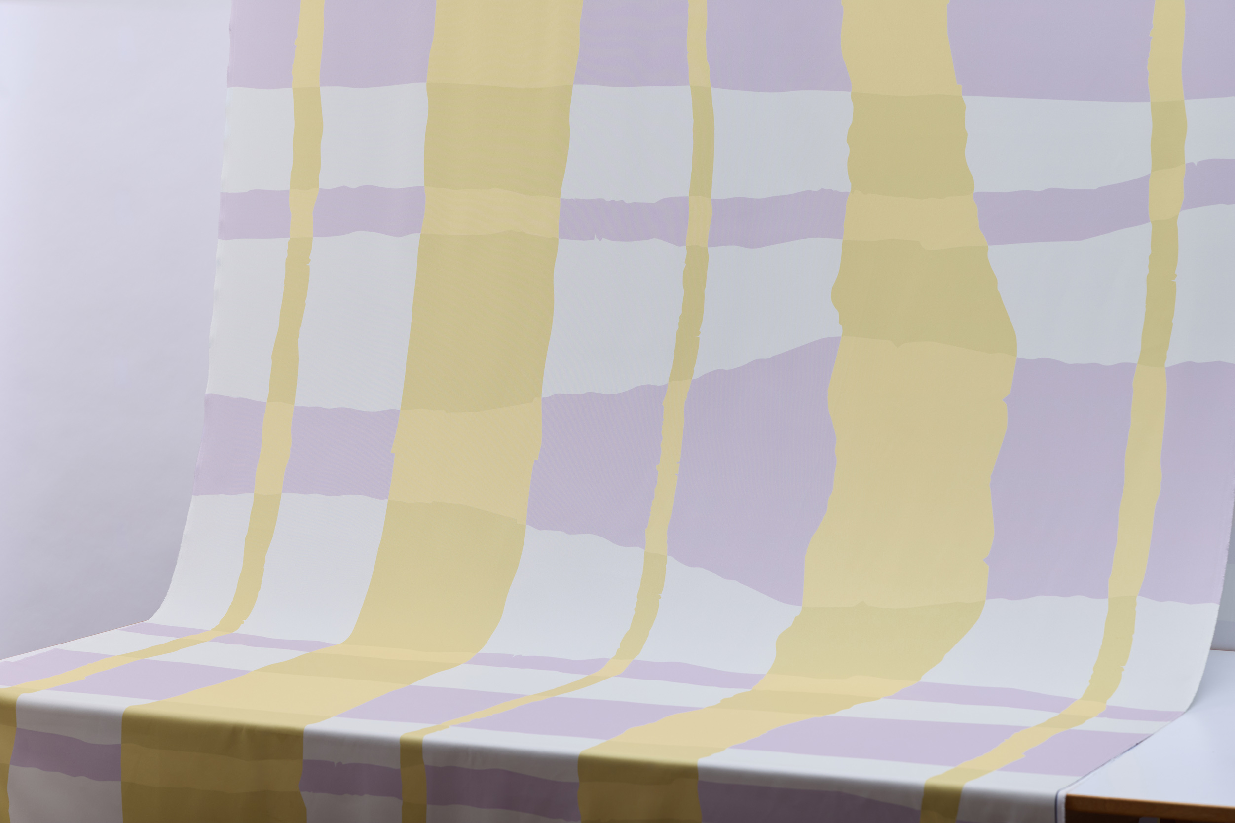 印花帆布 / 桌巾 / 布料 / 防水漆黃紫