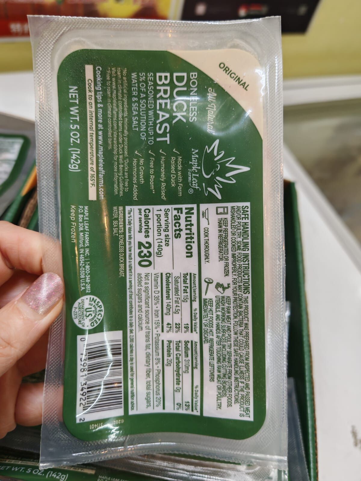 5月優惠-美國Maple Leaf全天然鴨胸肉（原味）