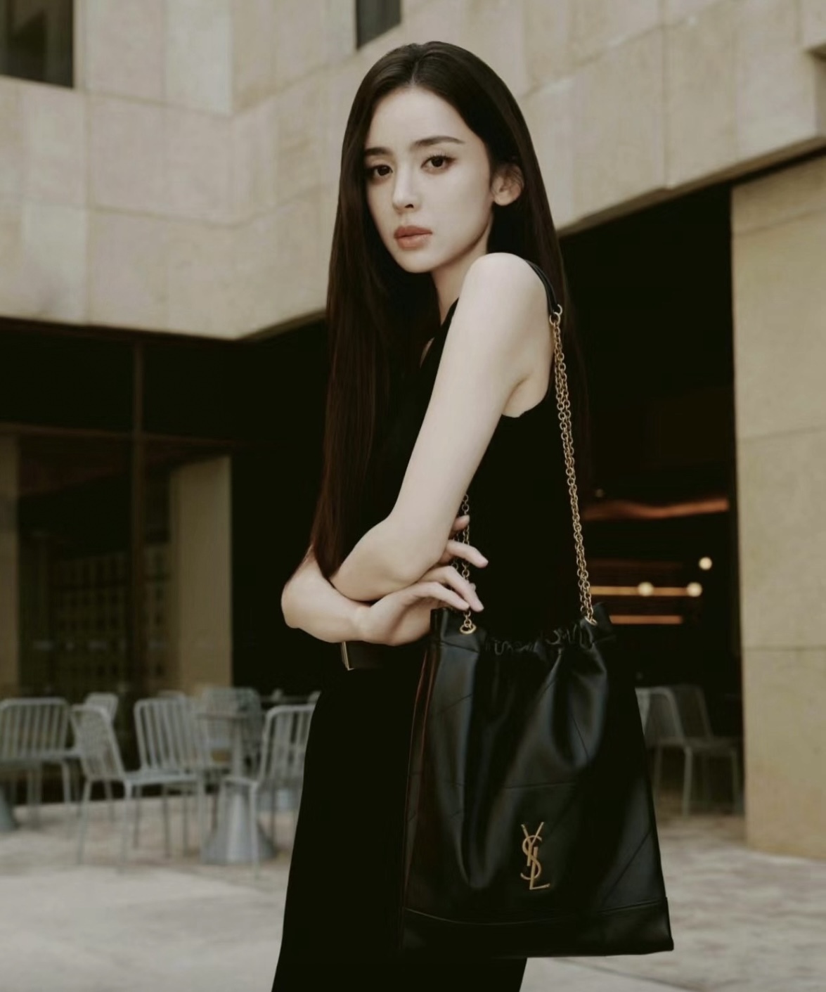 YSL Jamie Pochon 大號 黑色
