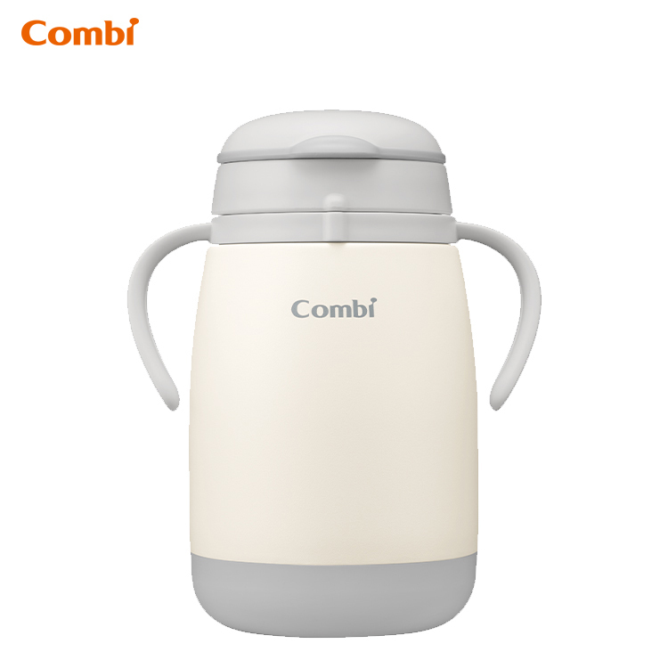 Laku Mug Stainless 370ml 不鏽鋼吸管學習杯 (6個月+) (Grey) -119751