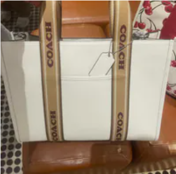 [S] COACH SV/CHALK MULTI CU997 LTH WB SMTH TOTE, 196395420995 (SCO1197)