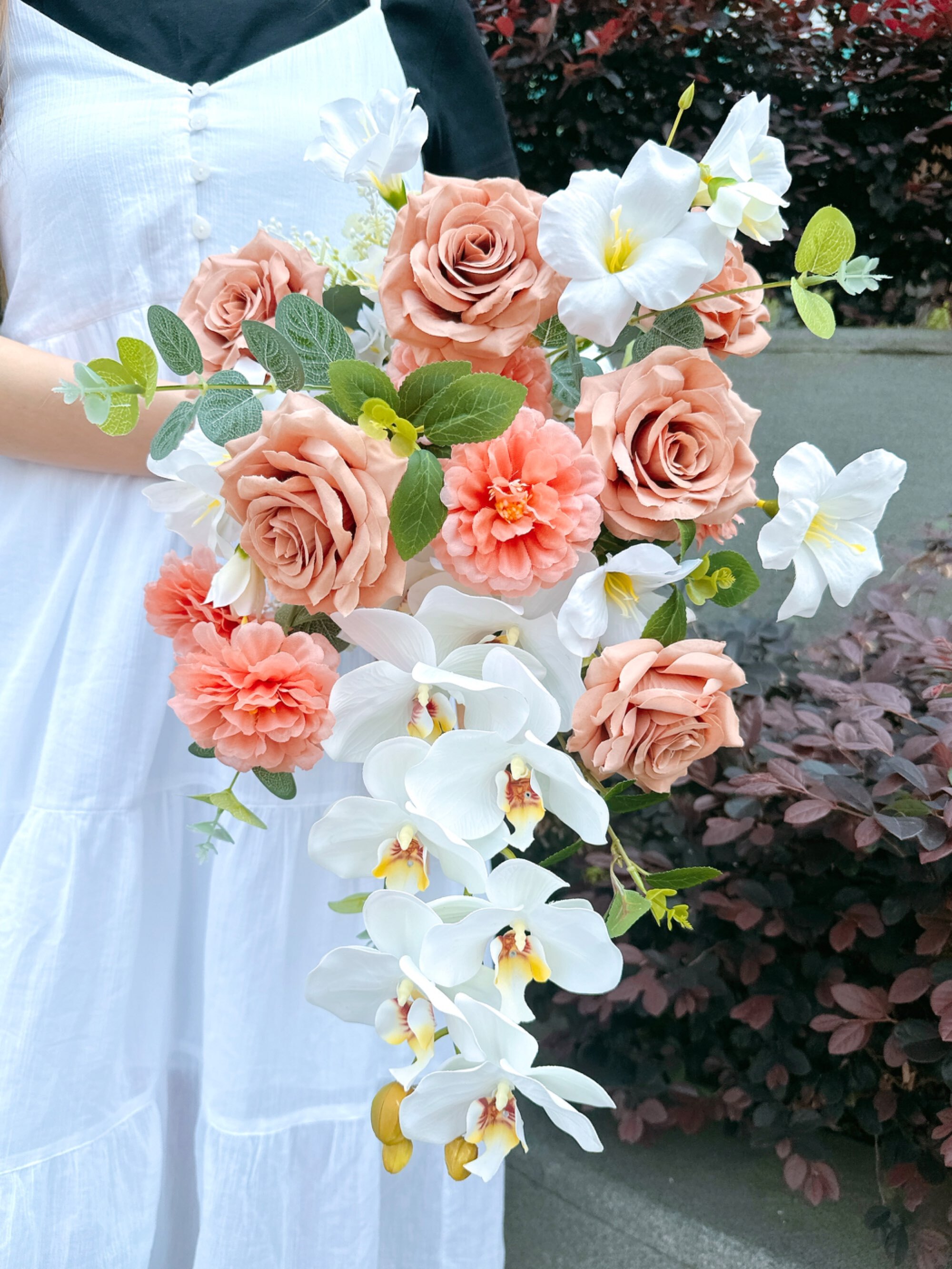 瀑布形絲花花球