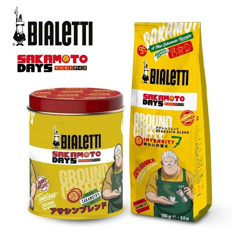 意大利 BIALETTI x《坂本日常》限量聯乘- 250g 鐵罐裝咖啡粉 -刺客調配 -096080503