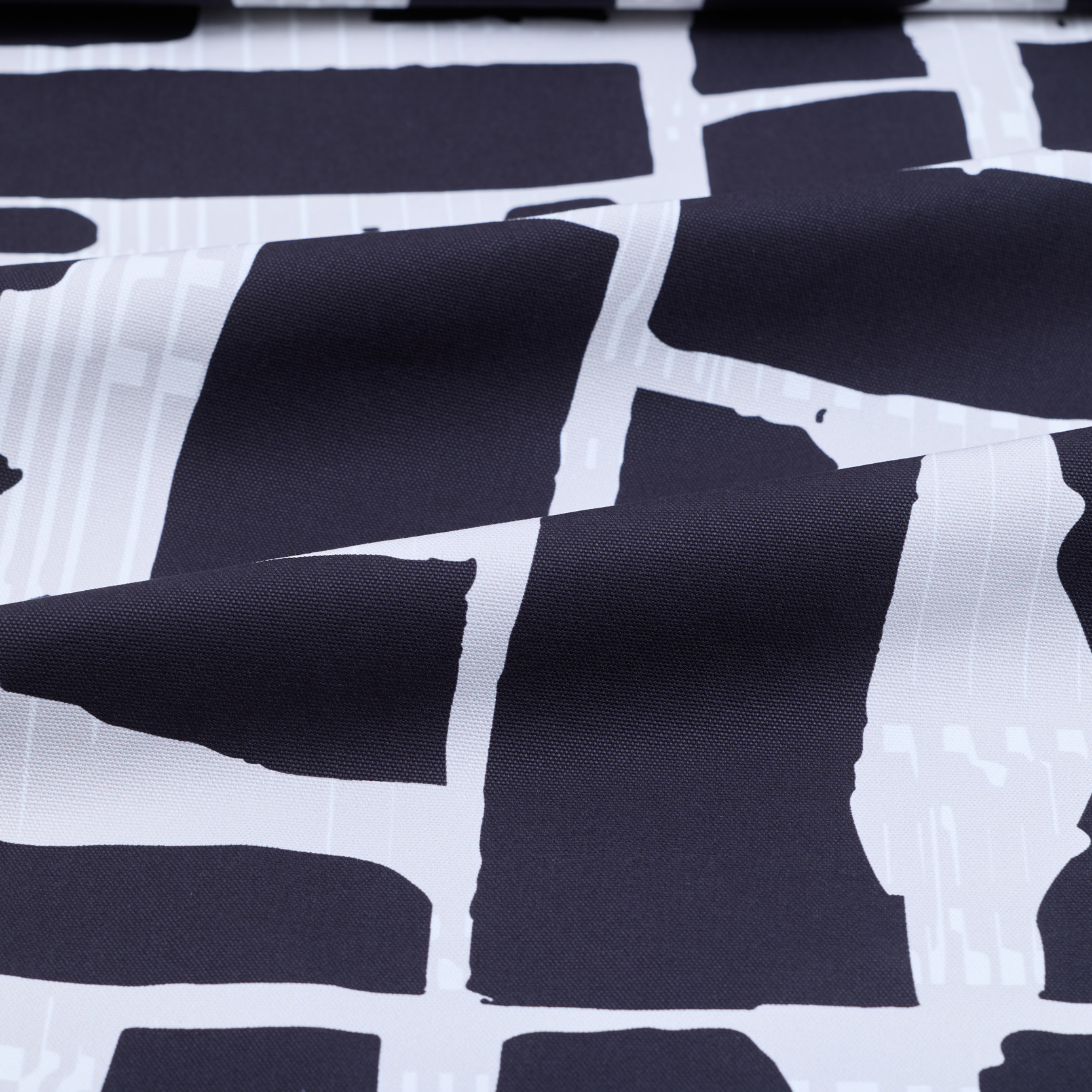 印花帆布 / 桌巾 / 布料 / 三重黑灰