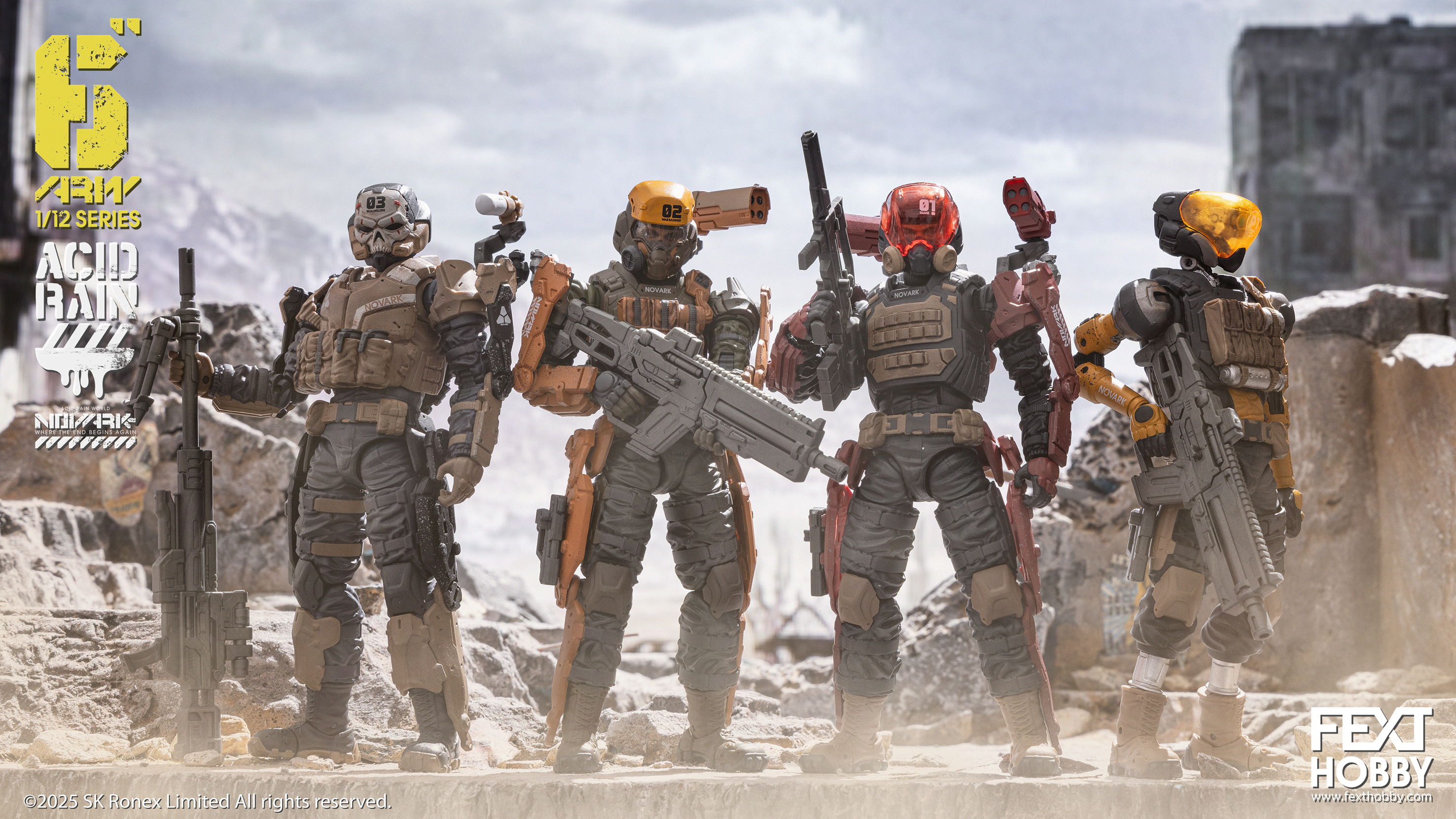 Acid Rain x FEXT HOBBY : 1/12 動作人物系列 - NOVARK (001-004)