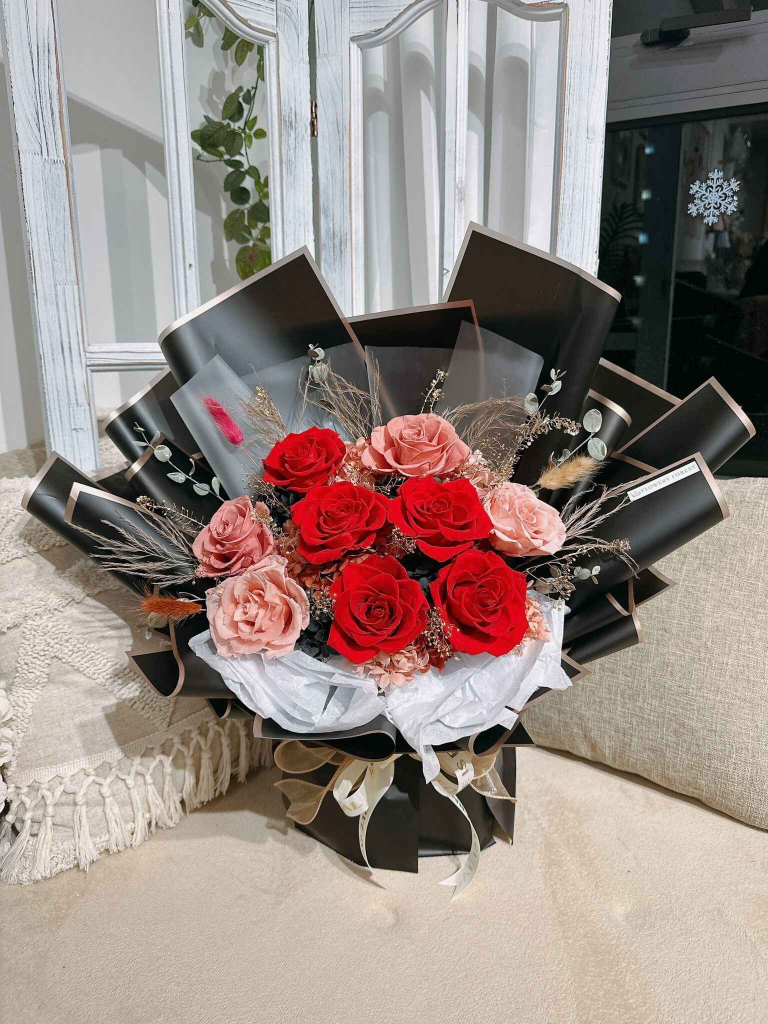 Queen Size保鮮玫瑰花束