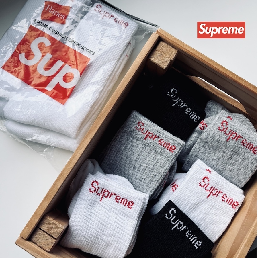🇺🇸Supreme x Hanes® Logo 中長襪