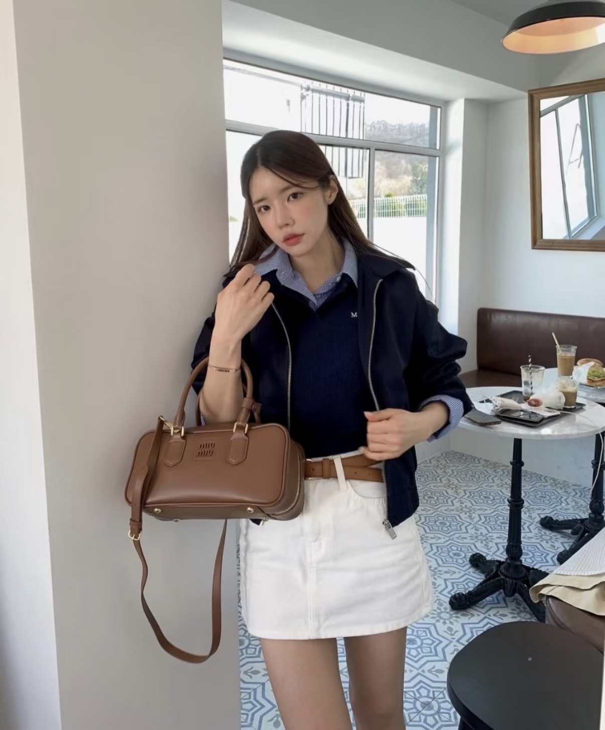 【兩色入】MIU MIU Arcadie 保齡球袋 大號