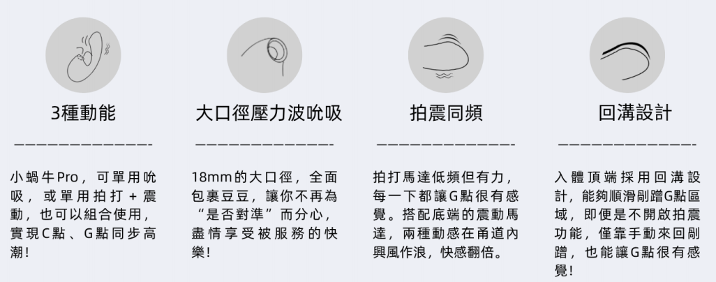 Nomi Tang - Little Snail Duo 蝸牛雙點吸啜震動拍打器