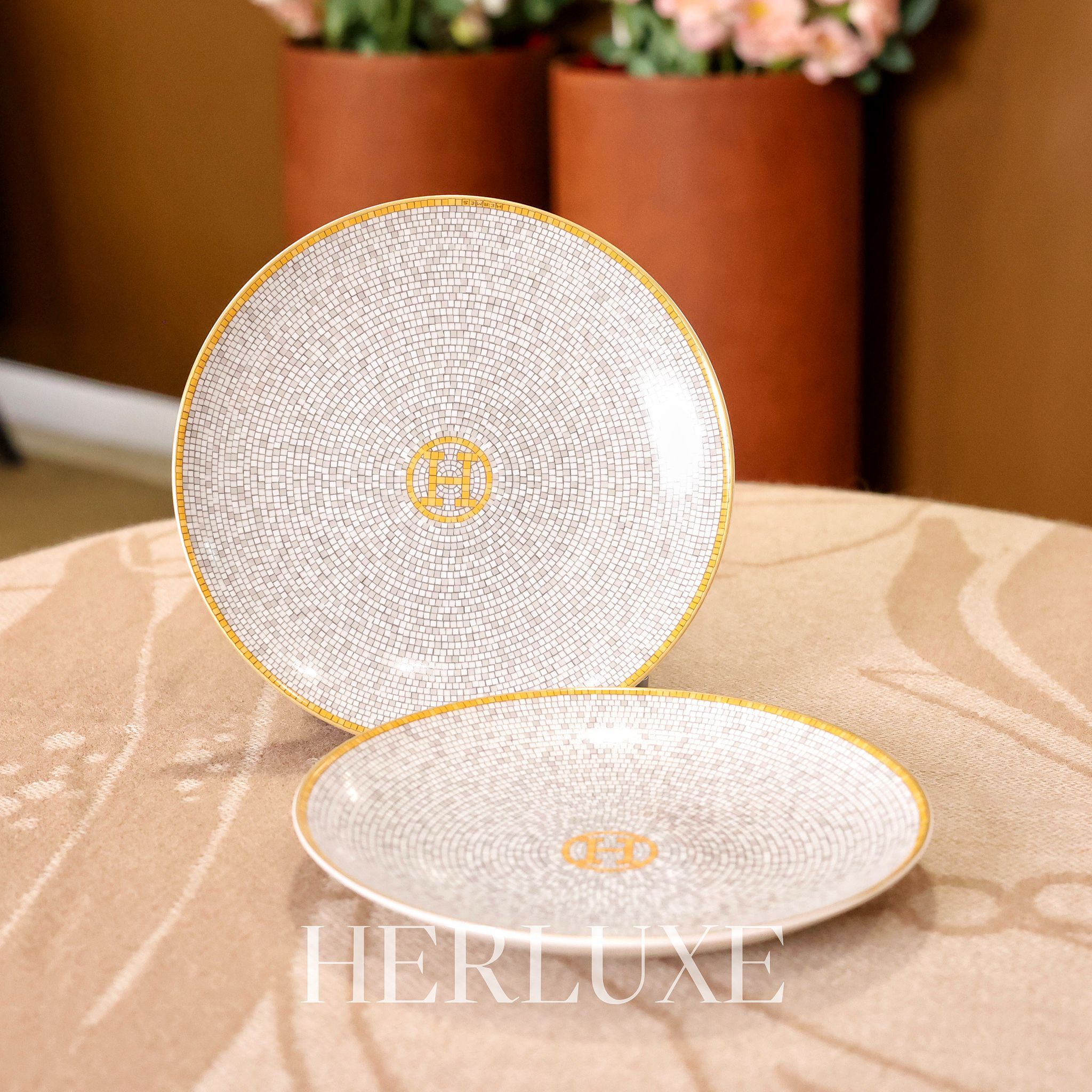 Mosaique au 24 gold bread and butter plate 16cm（一套有2隻）