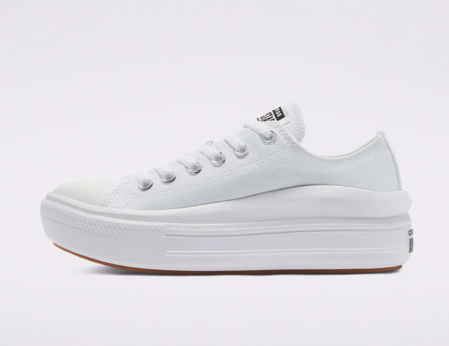 CONVERSE / Chuck Taylor All-Star Move White經典厚底白色帆布鞋 570257C /  AUG25